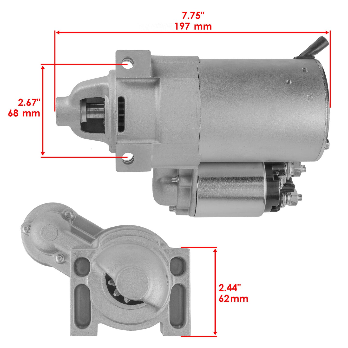 Caltric Starter for Kohler 2509821S 2509814S 2509814 Starter Motor