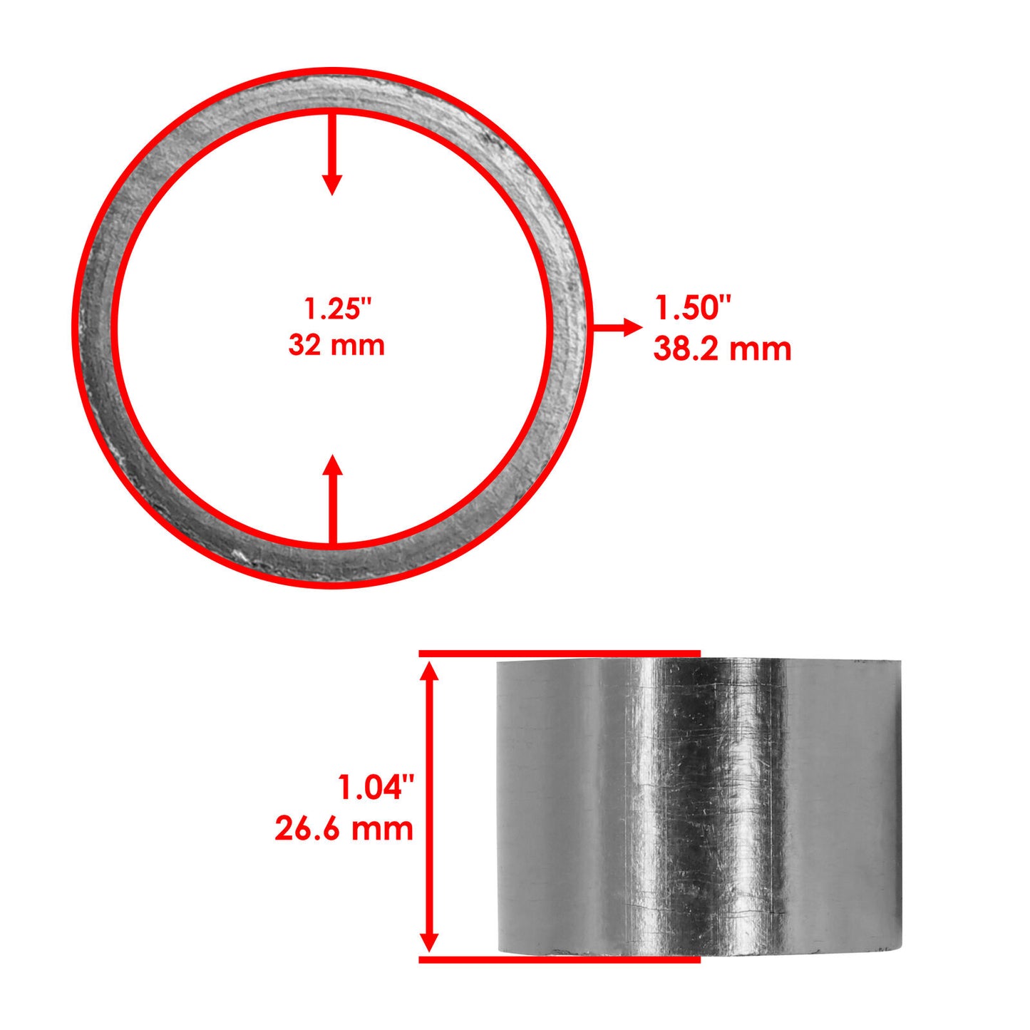 Exhaust Pipe Gasket for Kawasaki Bayou 220 KLF220A KLF 220 A 1988 1989 1990-2002