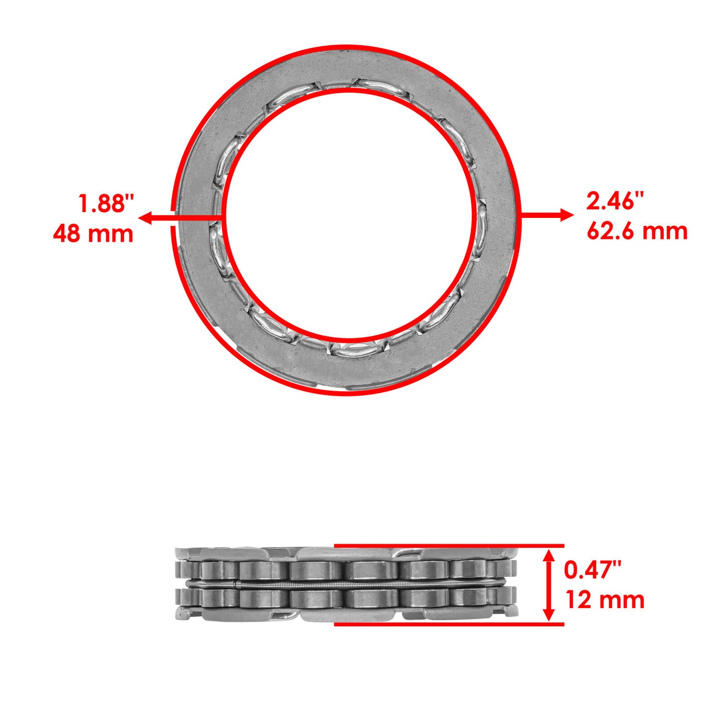 Caltric Wet Clutch Housing Kit For Yamaha Grizzly 660 YFM660 2002-2008