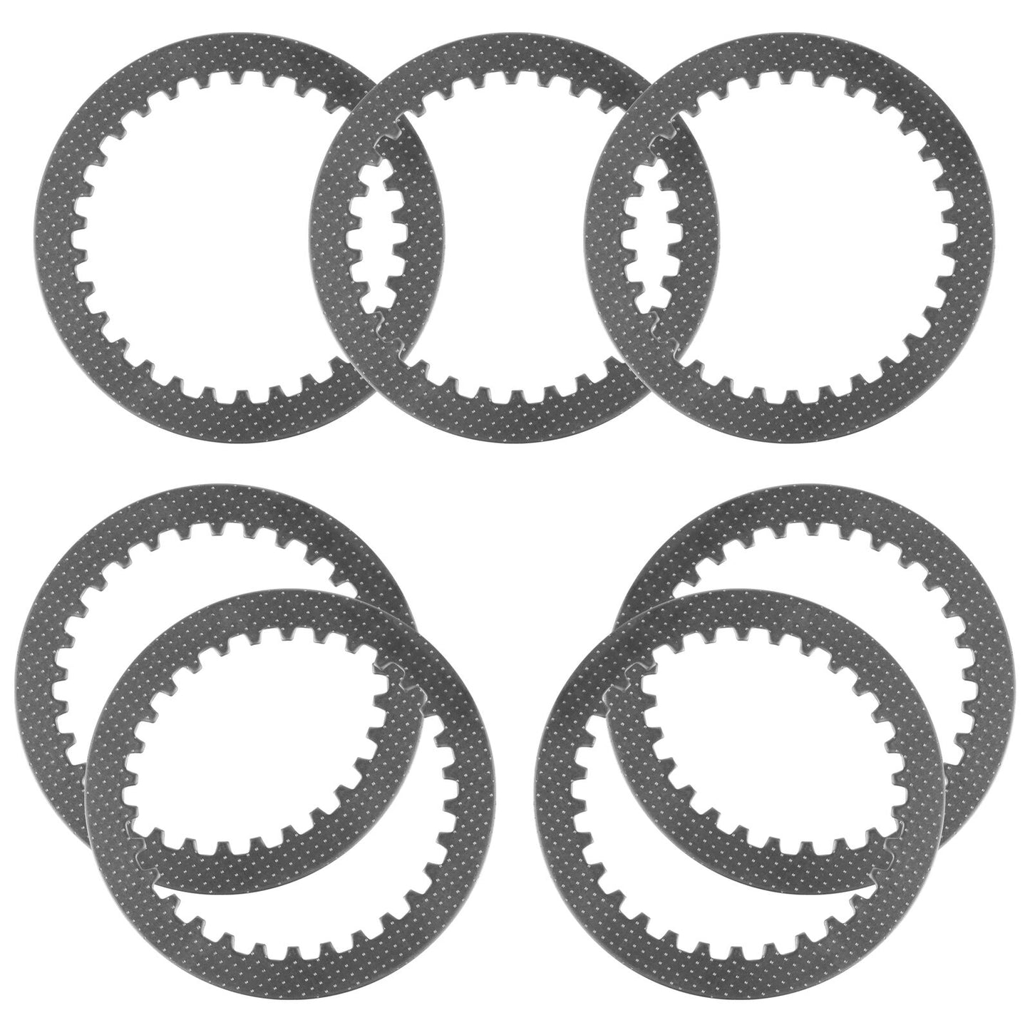 7x Caltric Clutch Steel Plates For Yamaha 5VY-16325-00-00 5VY163250000