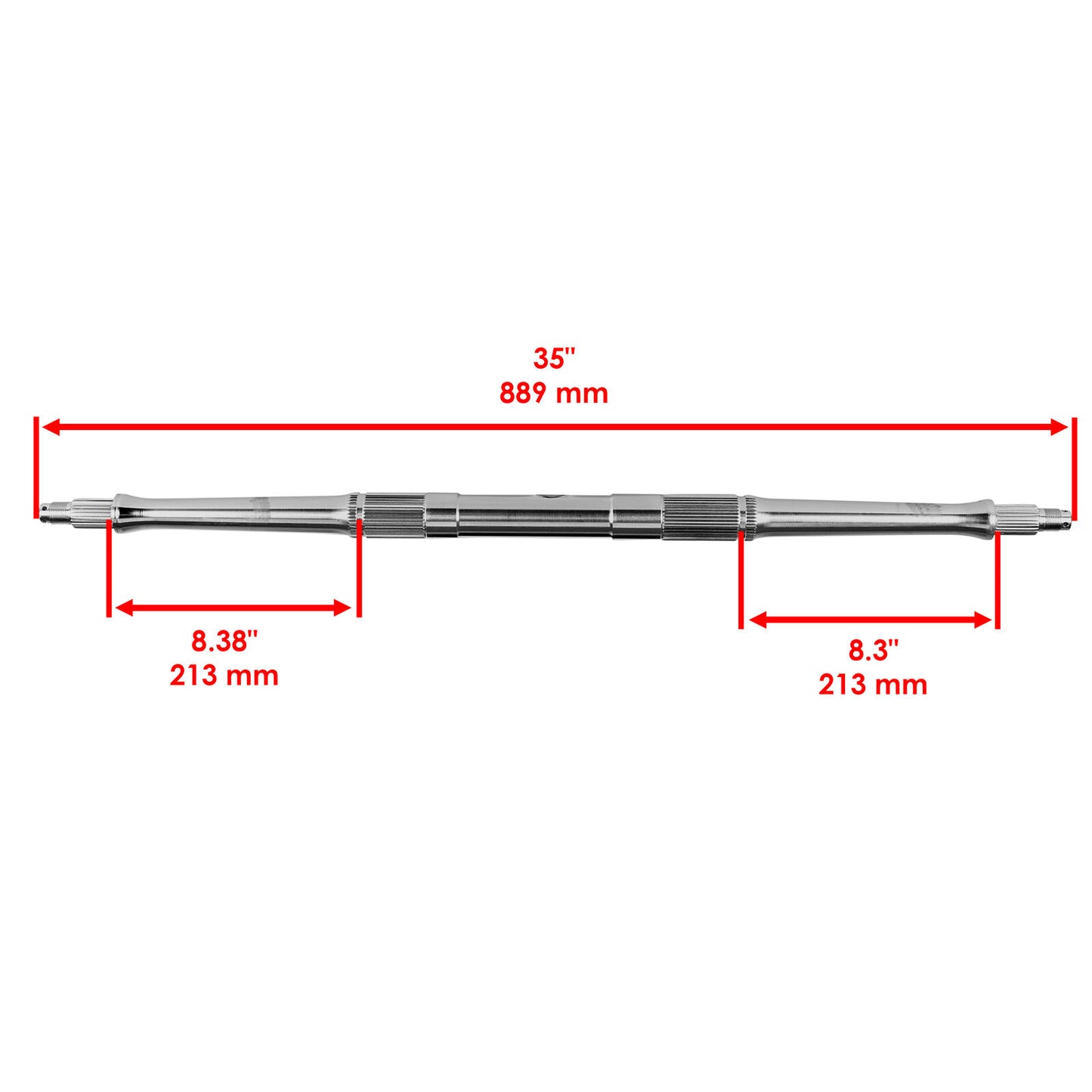 Caltric Rear Wheel Axle for Suzuki QuadSport LT-Z400 64711-33H00 2009-2014