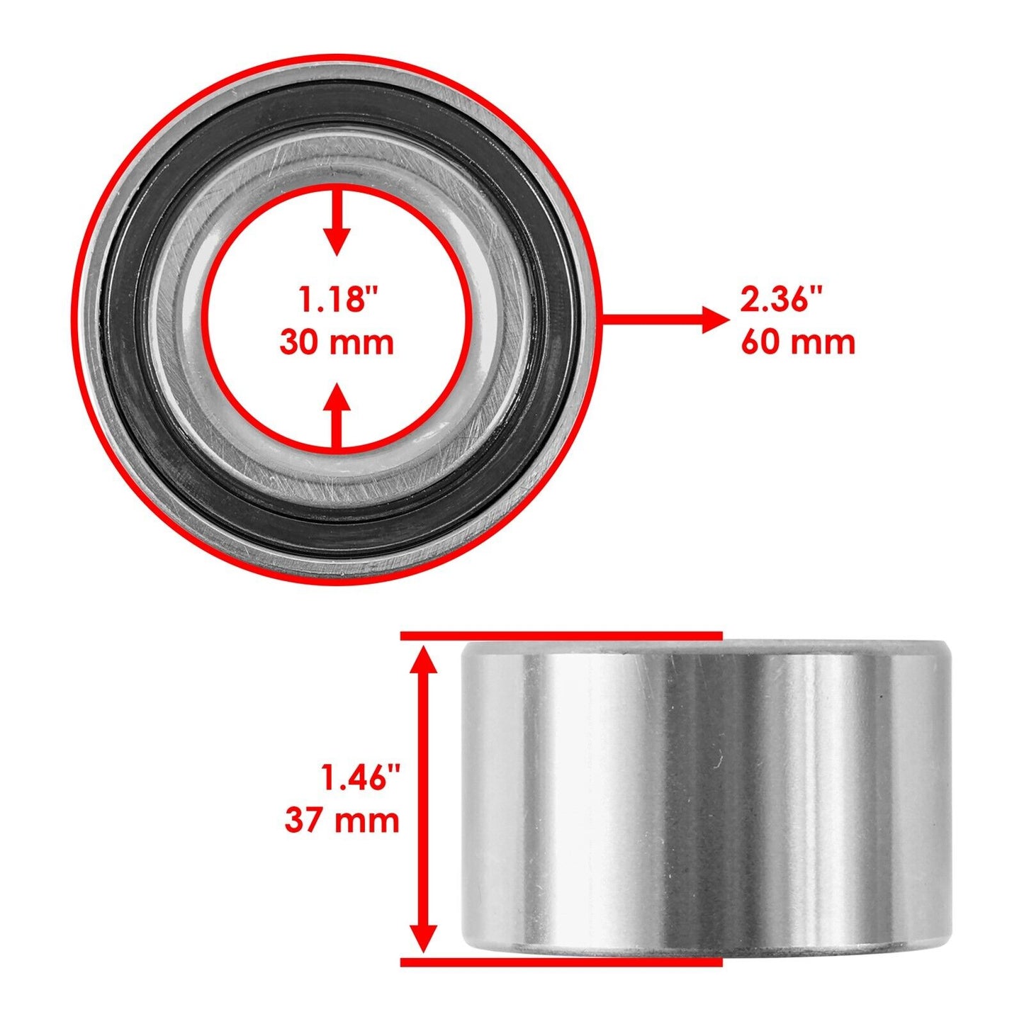 Front Right Knuckle Bearing & Circlip For Can-Am Defender HD8 XT Cab 2017-2021