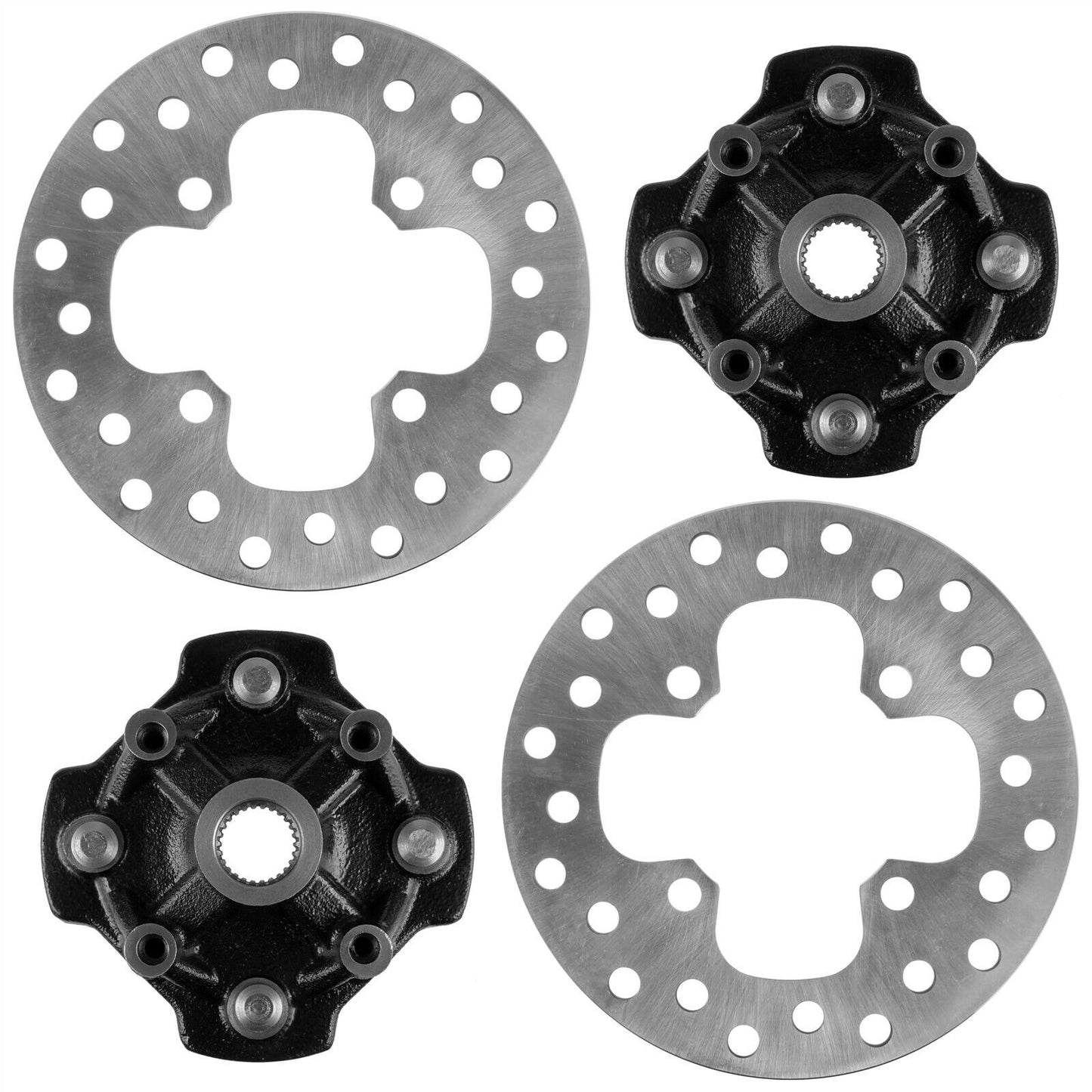 Front L & R Wheel Hub w/Brake Discs For Honda Rancher 420 TRX420FM 4X4 2020-2022