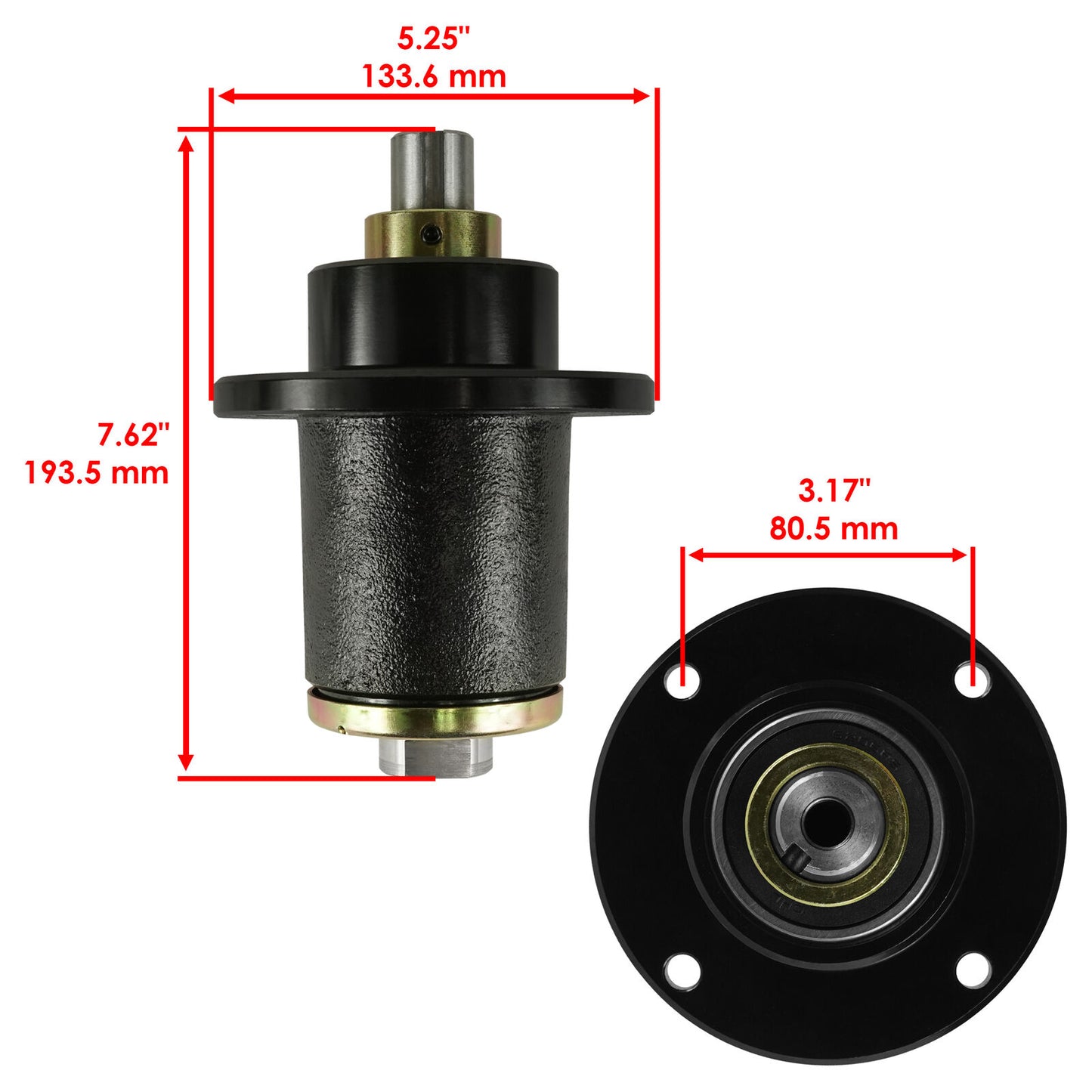 2 Spindle Assembly For Bad Boy Pup- Pup Lightning 48" 52" 60" 72" Deck 037601500