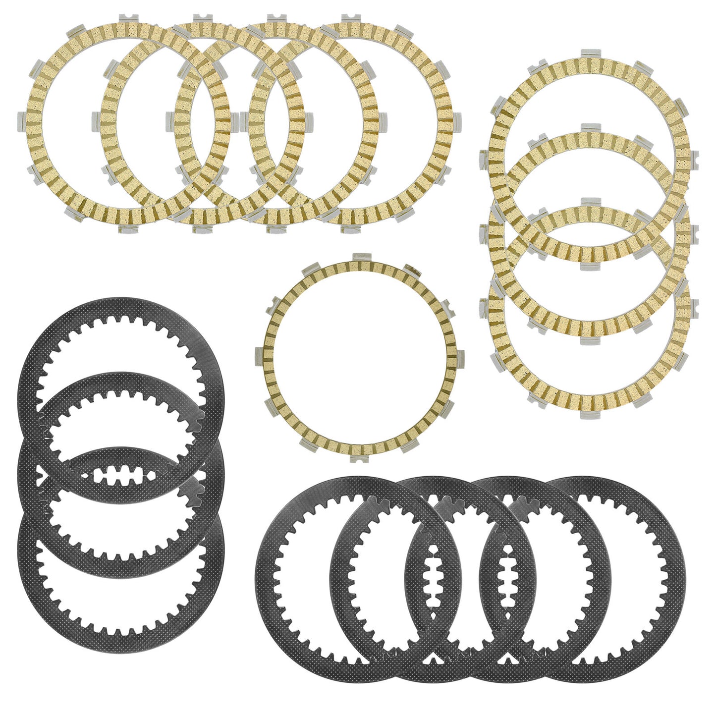 Clutch Friction Plates and Steel Plates Kit for Polaris Outlaw 500 2006 - 2007