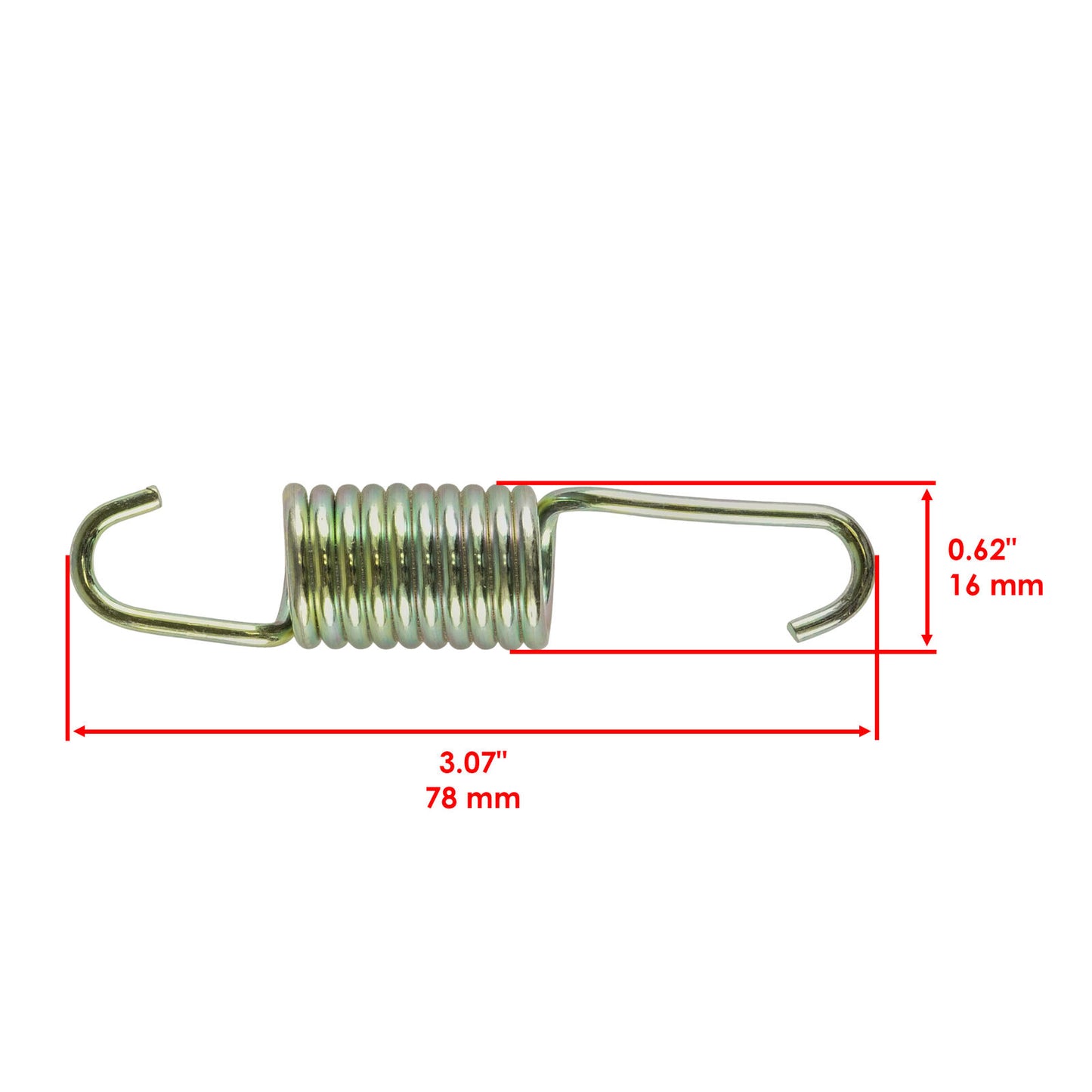 Caltric Exhaust Muffler Extension Spring For Polaris 7041769