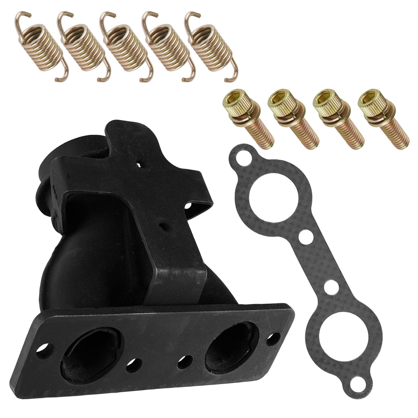 Exhaust Manifold w/ Gasket & Springs For Polaris Ranger 800 2010 2011 2012-2014