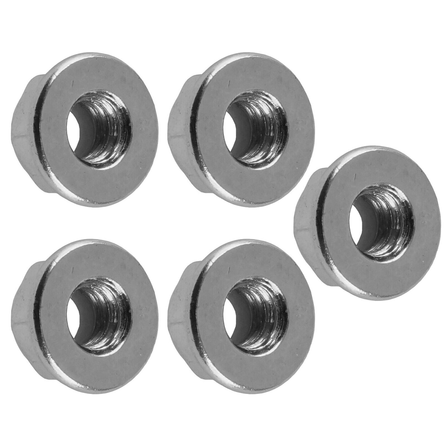 5x Flanged Nylok Nut For Polaris 7542153 1/4-20