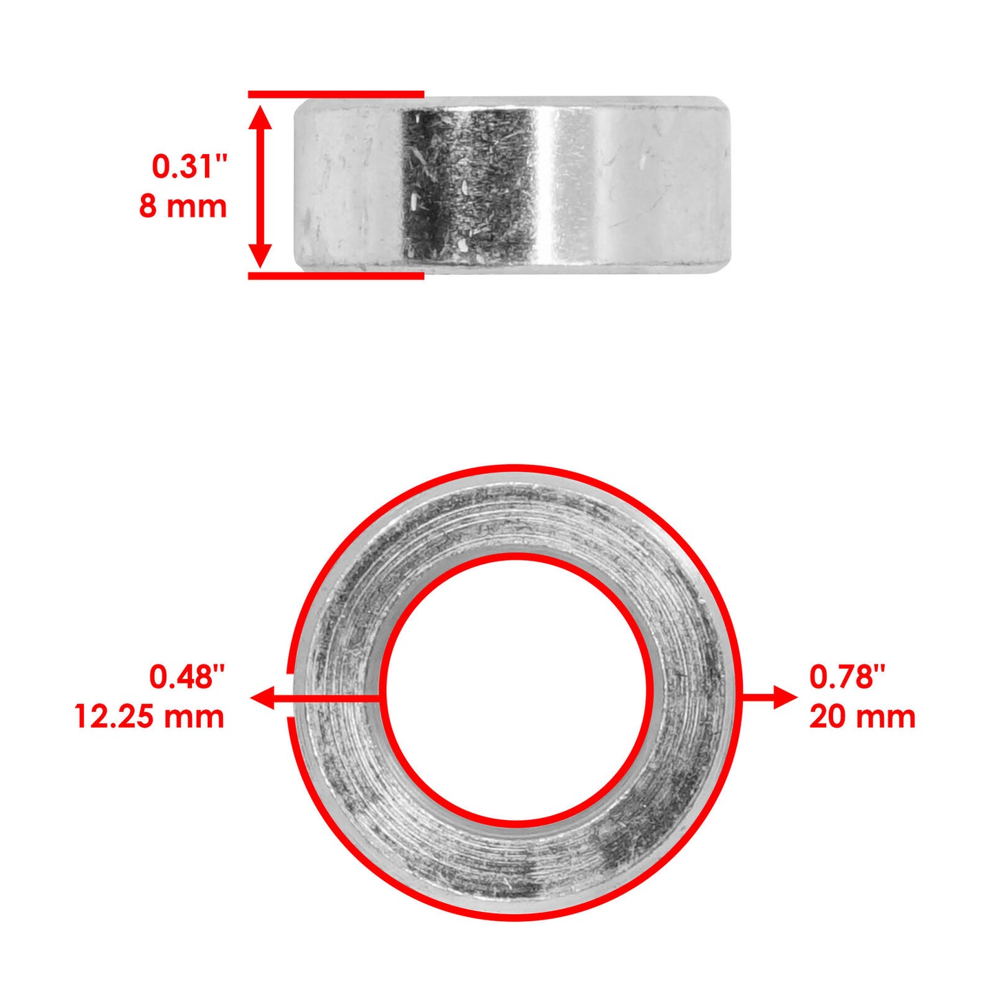 Caltric Rear Swing Arm Bushing Kit For Honda Rancher 420 TRX420 2007-2013