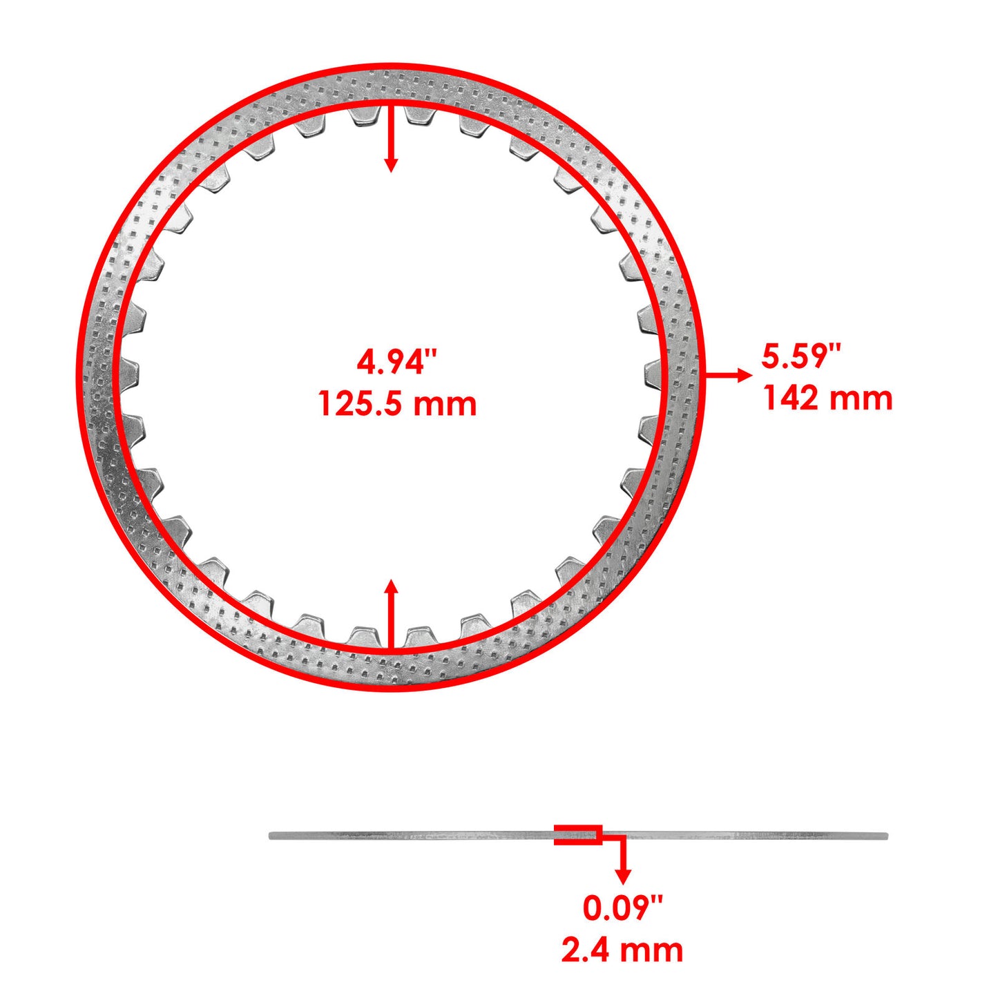 Caltric Clutch Steel Plates Kit for Yamaha Niken 9 / 900 GT MTT9 2019 - 2023