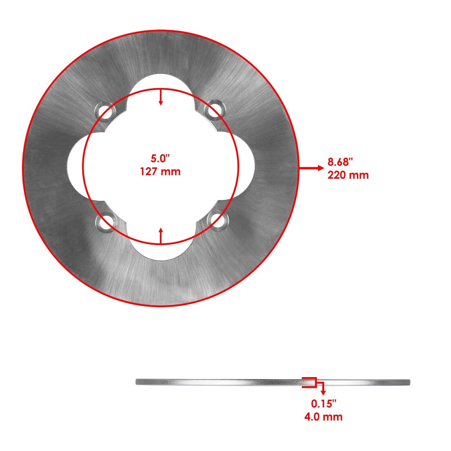 For Suzuki Quadsport Z400 Front Rear Brake Discs w/ Pads LTZ LT-Z400Z 2003-2013