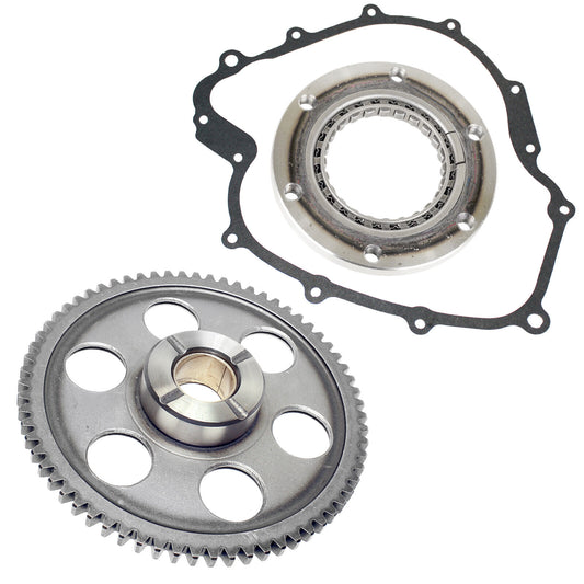 Starter Clutch & Gear Idler & Gasket for Yamaha Rhino 660 YXR660 4X4 2004-2007