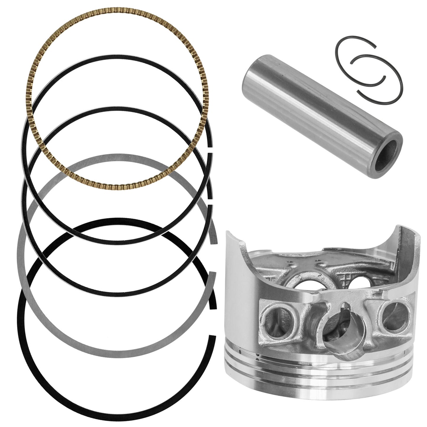 Caltric Engine Piston & Ring Kit for Honda XL250S 1979-1981 13101-HC4-000