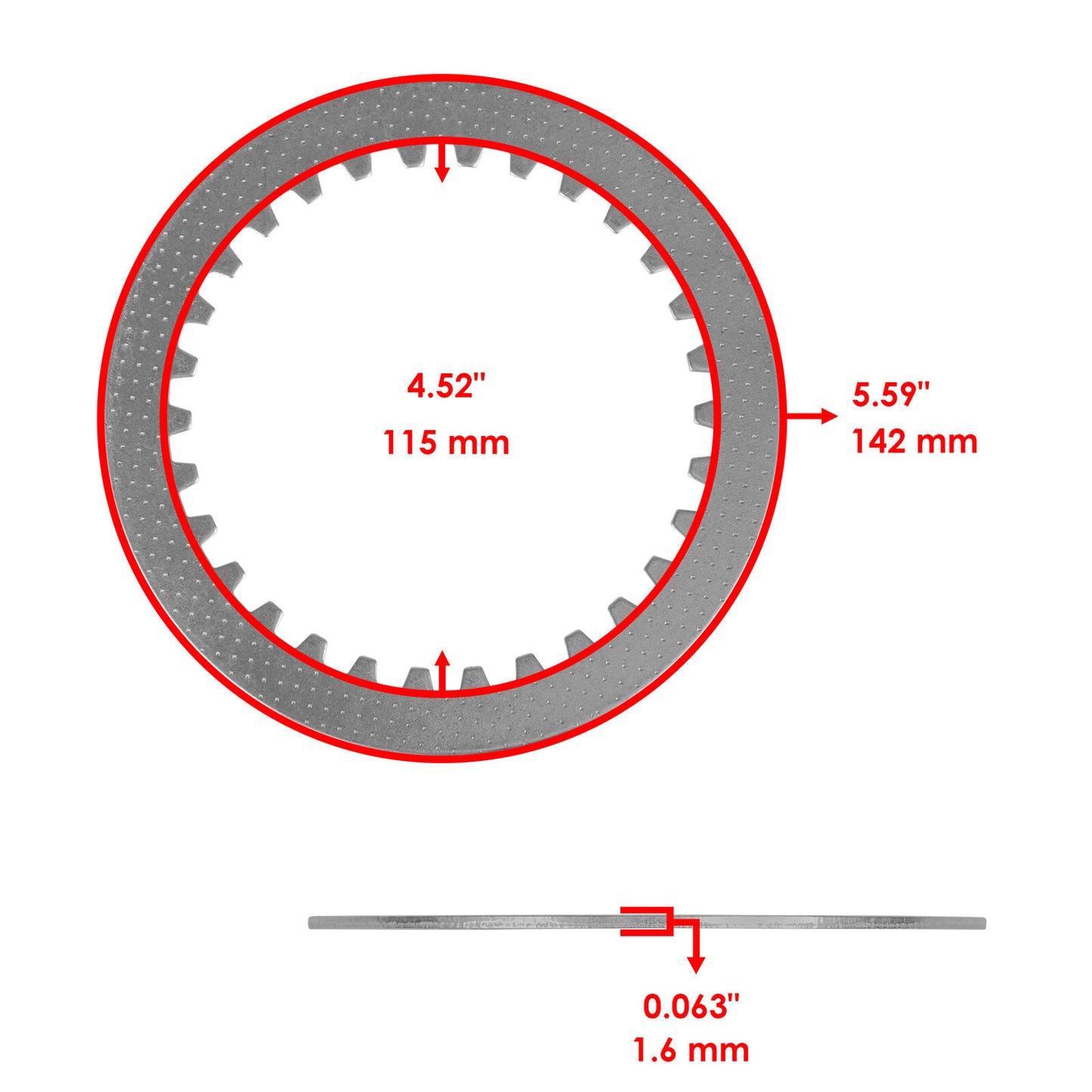 Caltric Clutch Steel Plates Kit for Yamaha Niken 9 / 900 GT MTT9 2019 - 2023