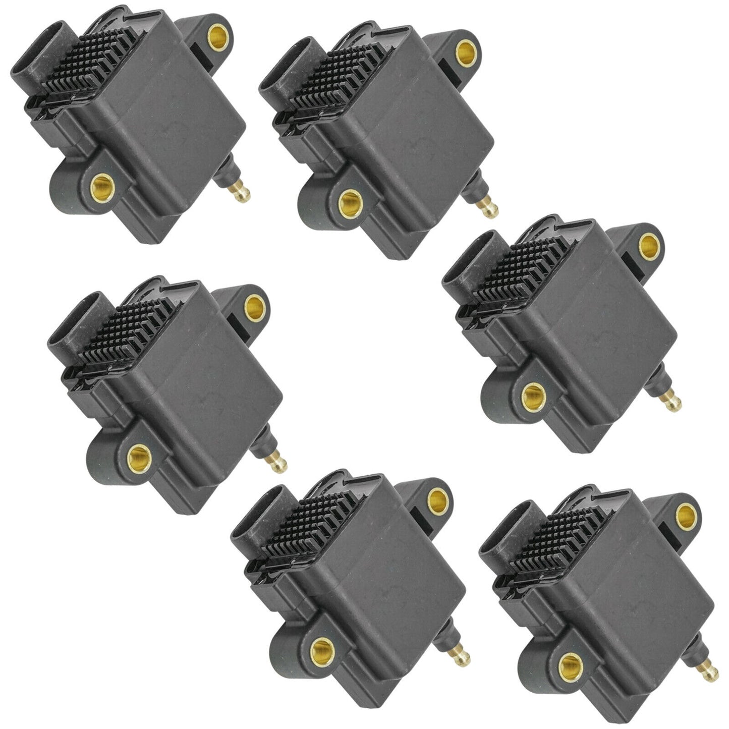 6-Pack Ignition Coils for Mercury Outboard V-135 V-150 V-175 V-200 Dfi EFI 2.5L