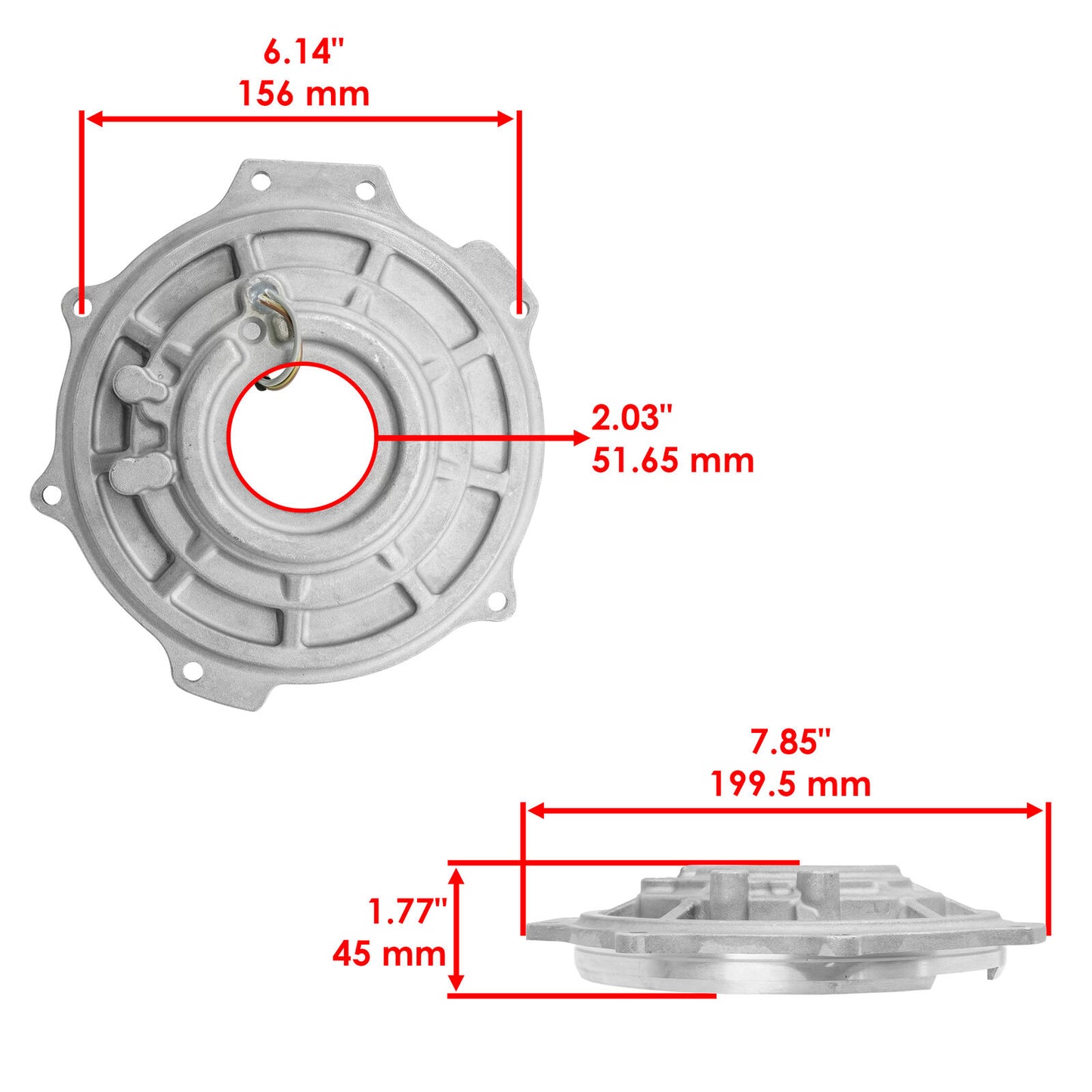 Caltric Front Differential Output Cover For Polaris RZR XP 1000 2017-2018 2021