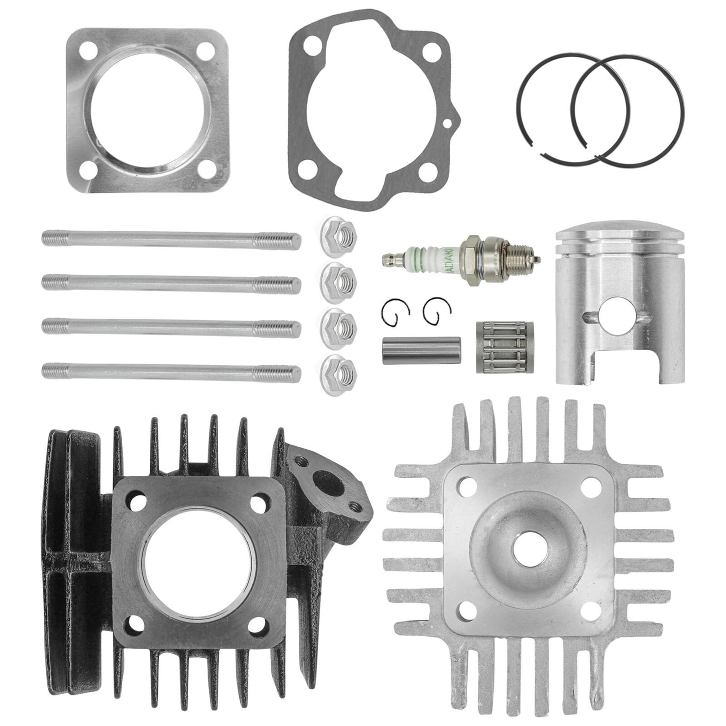 Caltric Cylinder Kit for Suzuki JR50 1985-2006 Top End Rebuild Kit 11111-04001