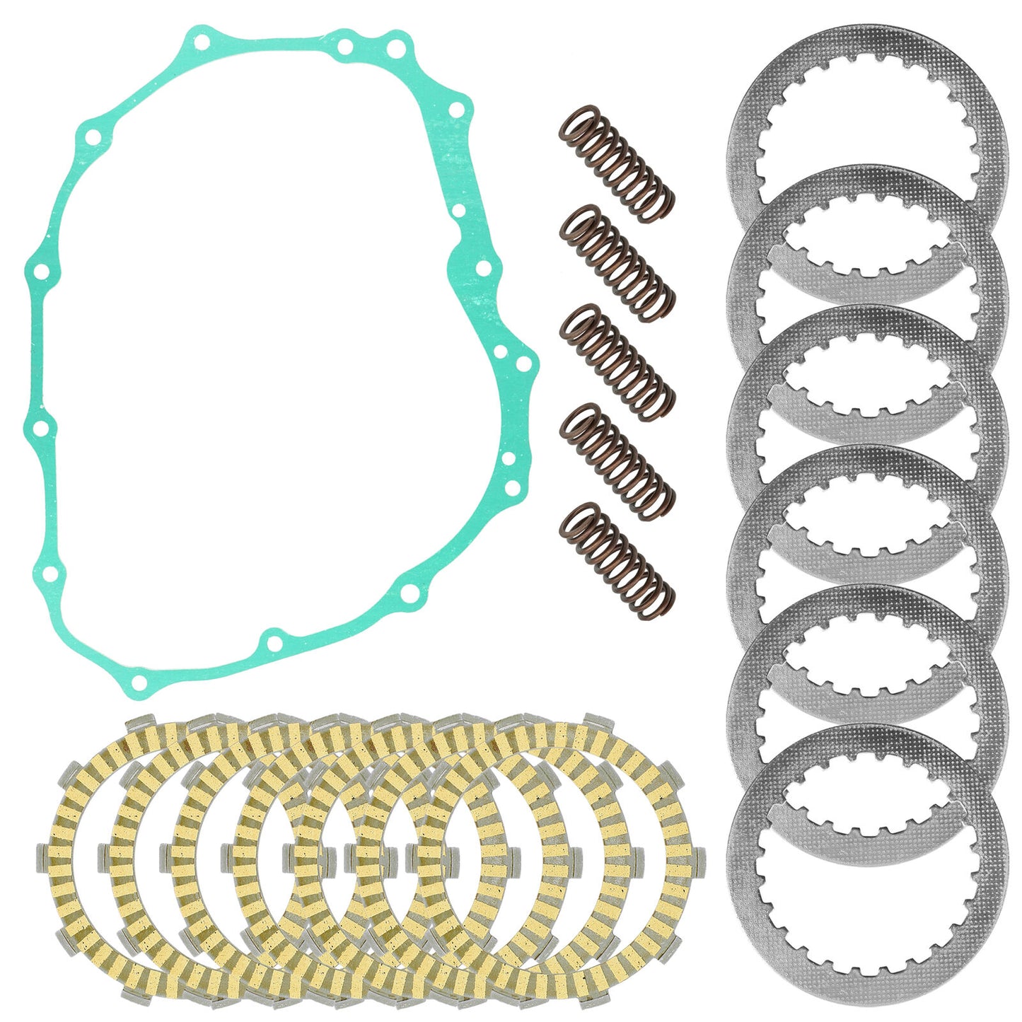 Clutch Plates w/ Springs Gasket Kit for Honda Fourtrax 400EX TRX400EX 1999-2000