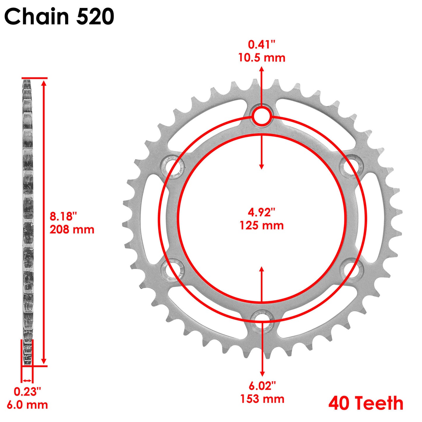 Drive Chain & Sprockets For Honda CRF250 2013-2020 41201-KCV-680 41201-KCV-680