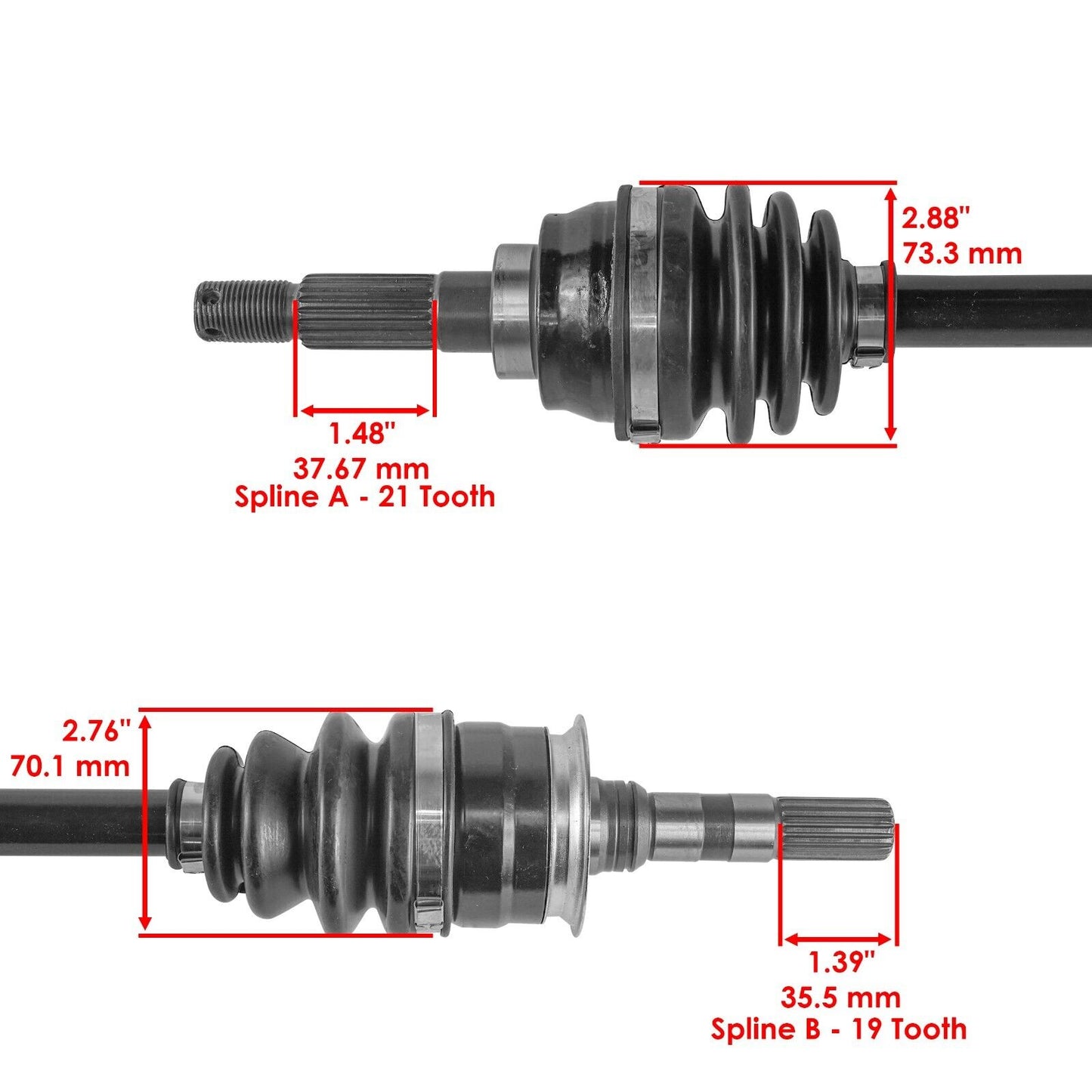 Front Right Complete CV Joint Axle for Kawasaki Bayou 300 KLF300C 4X4 1989-2005