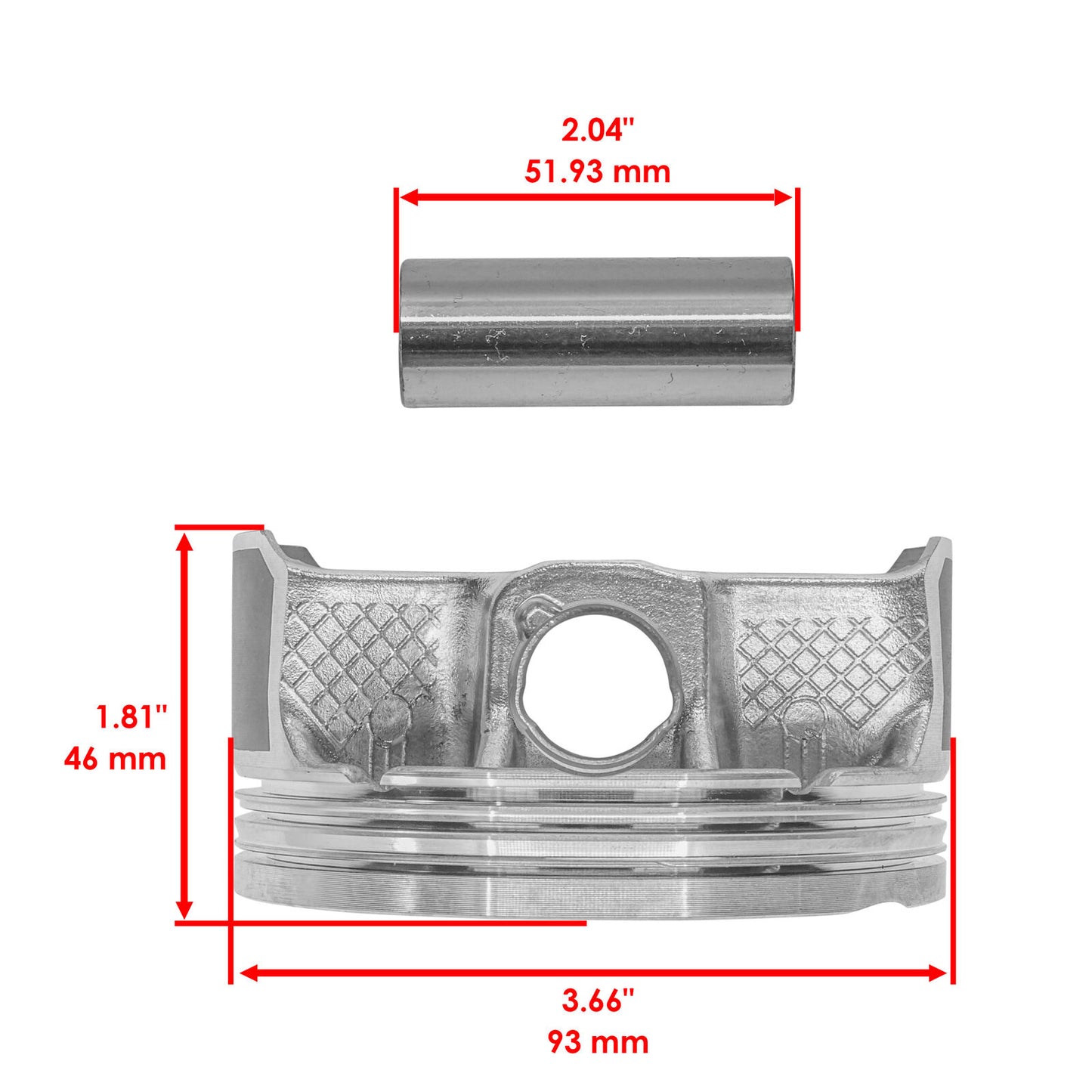 3022579 Cylinder Piston Ring Gasket Kit For Polaris Ranger XP 900 2013-2016