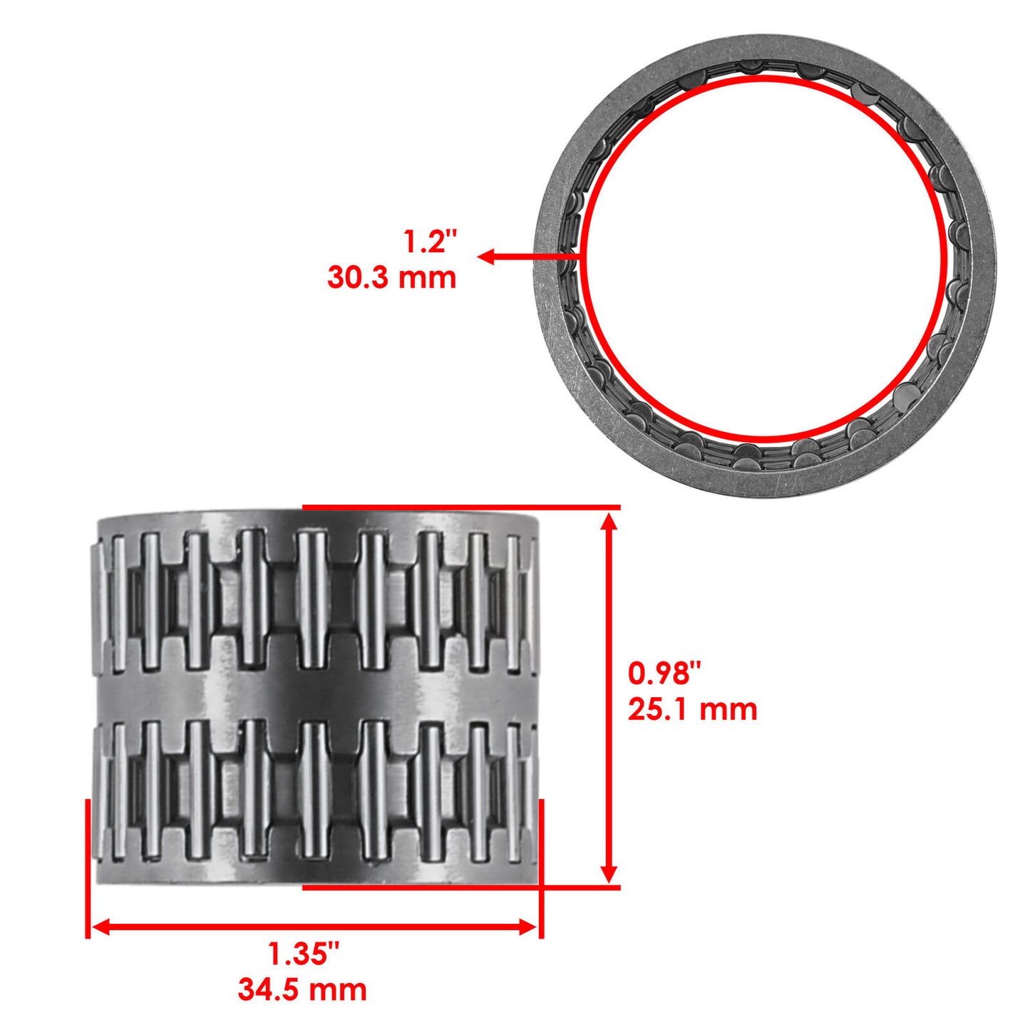 Starter Driven Gear Needle Bearing for Honda Fourtrax 350 TRX350 4X4 1986-87