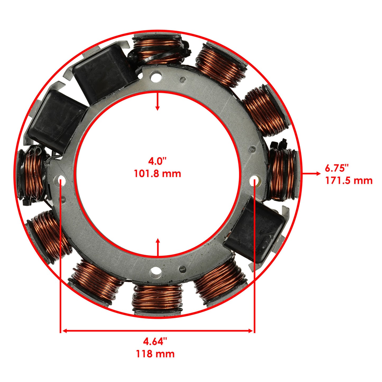 Stator For Evinrude Johnson Outboard 250HP 8Cyl 93-95 98 0584643 0763779 35AMP