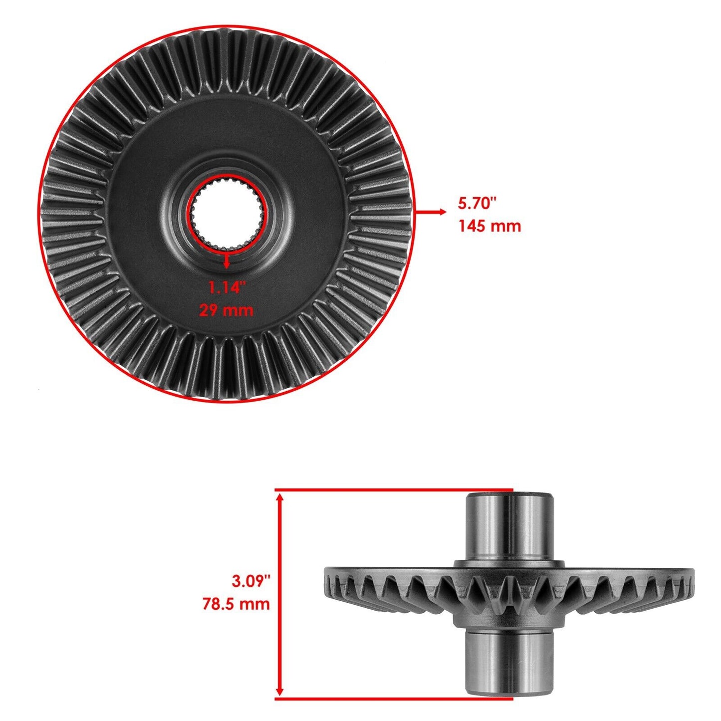 Rear Differential Rebuild Kit for Honda Forman Rubicon 500 TRX500FA 4x4 2005-14