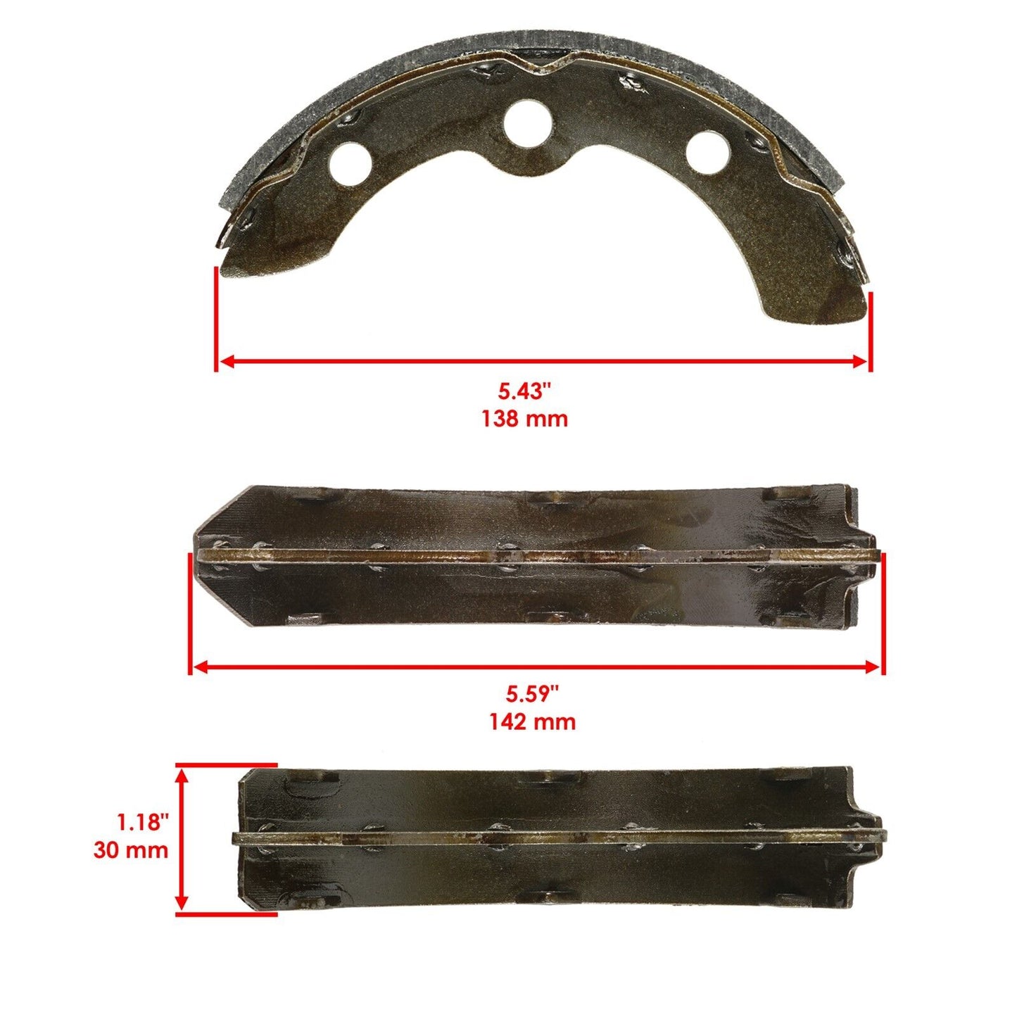 Brake Drum & Shoe For Club Car Gas & Electric 1995-up DS & Precedent