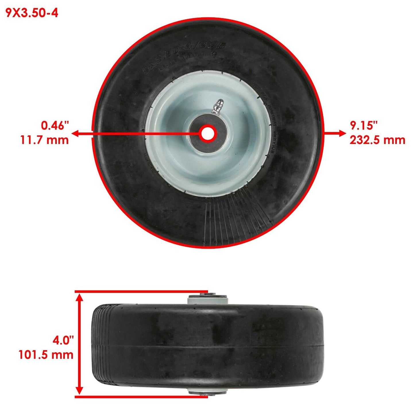 Zero-Flat Wheel for John Deere F510 F525 F710 F725 F735 GS25 GS30 GS45 X595