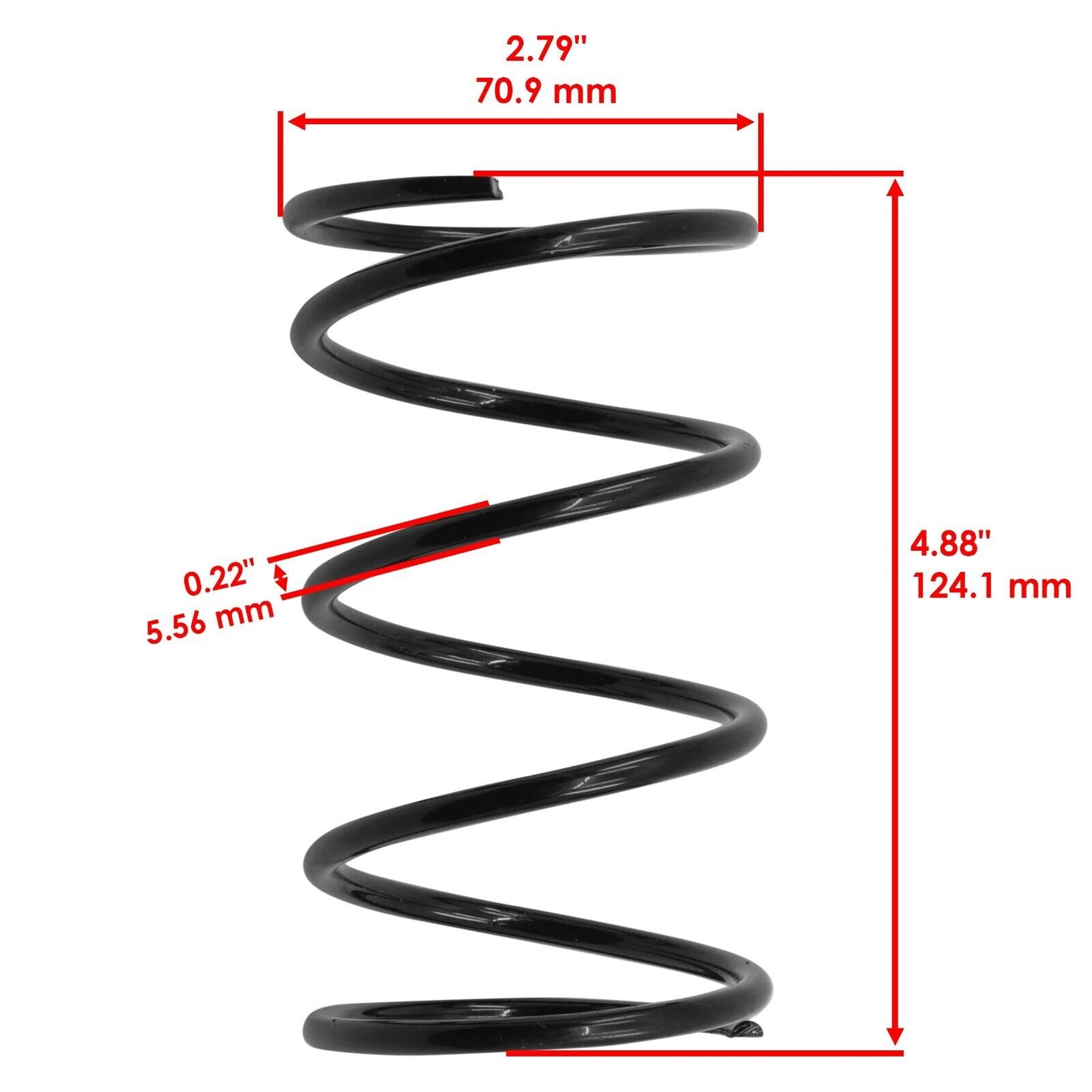 Caltric 7043167 Secondary Clutch Spring Compression for Polaris Ranger