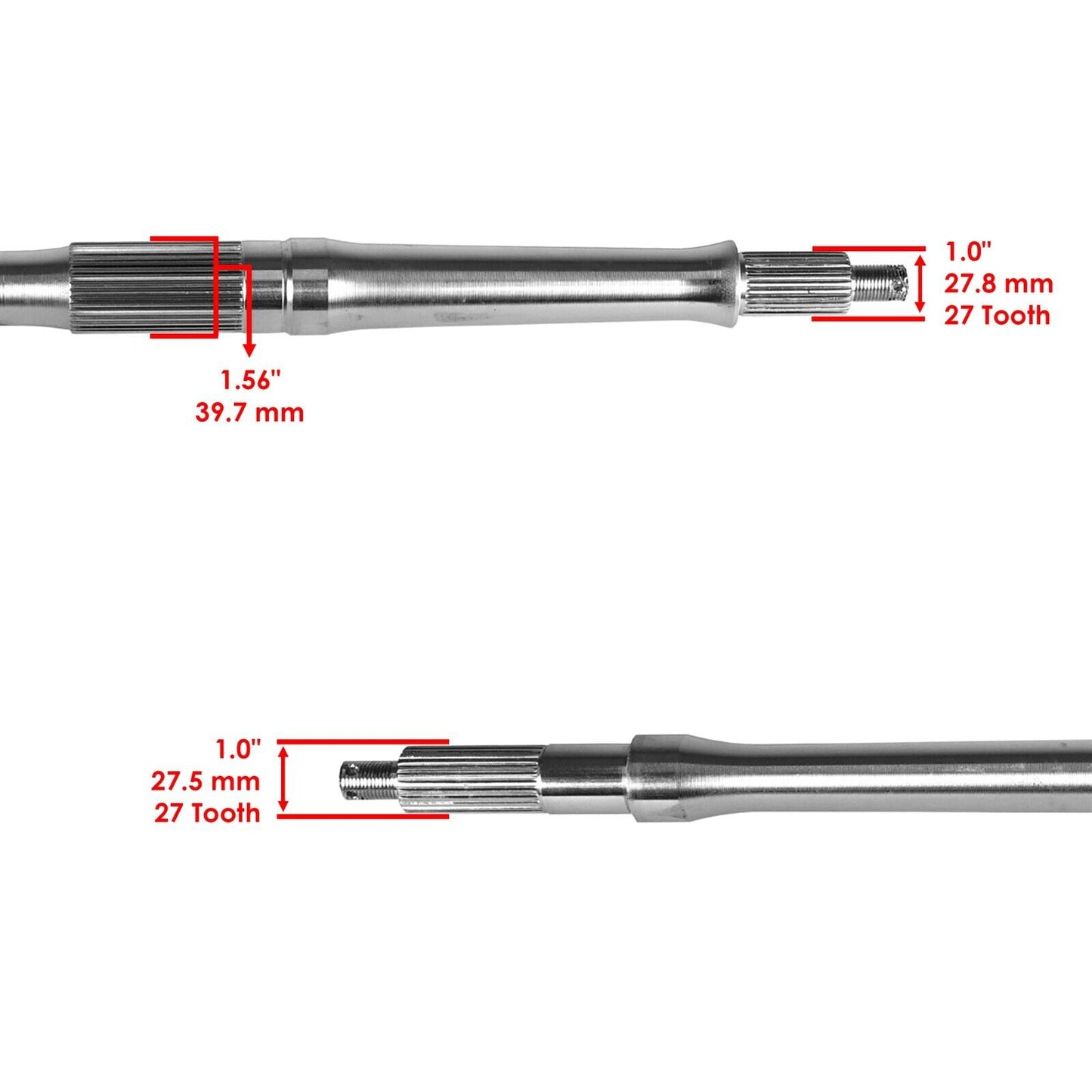 Caltric Rear Axle For Yamaha 4GB-25381-10-00 4GB253811000 NEW