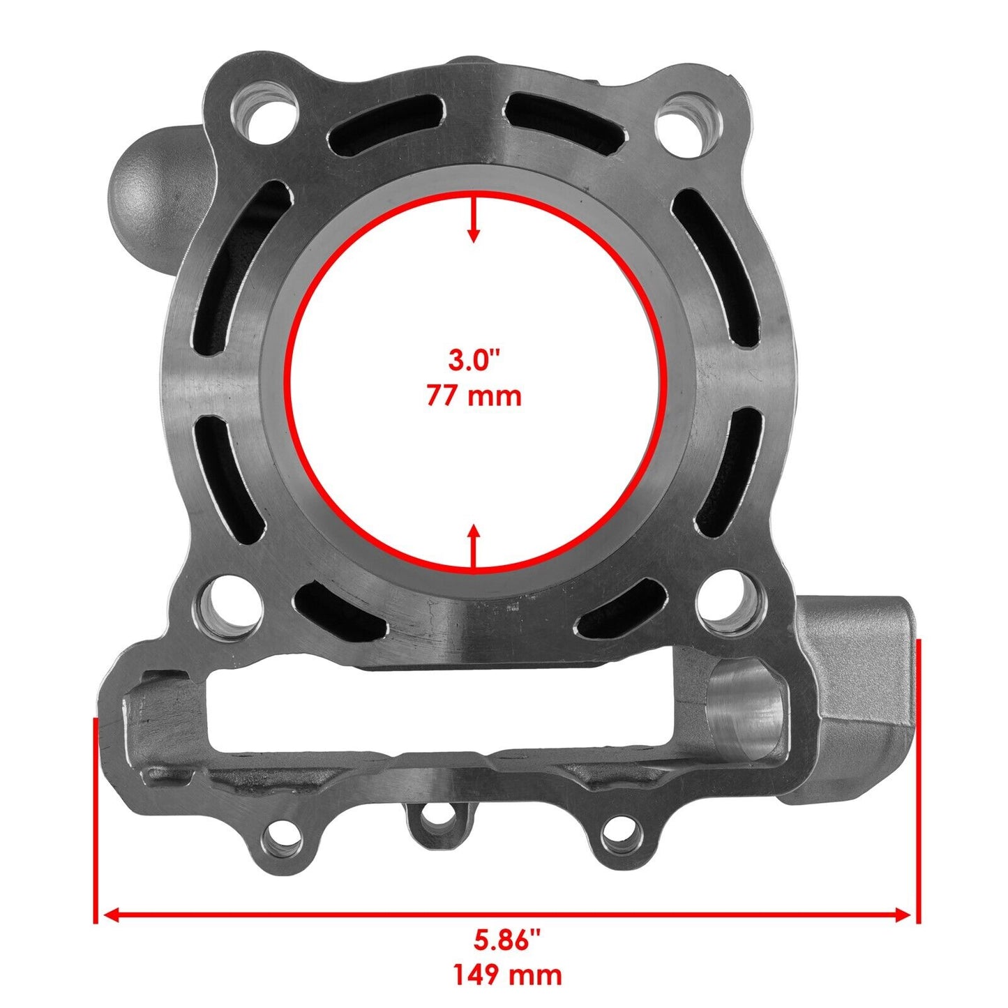 Cylinder For Kawasaki KX250F 2006-2008 11005-0069 Nikasil Coating 77mm Bore