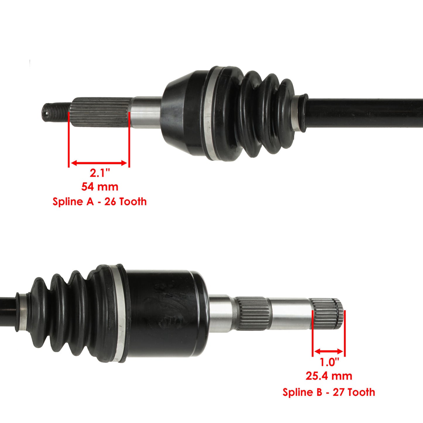 Rear Left And Right CV Joint Axles for Polaris Ranger 500 2X4 4X4 2005-2007