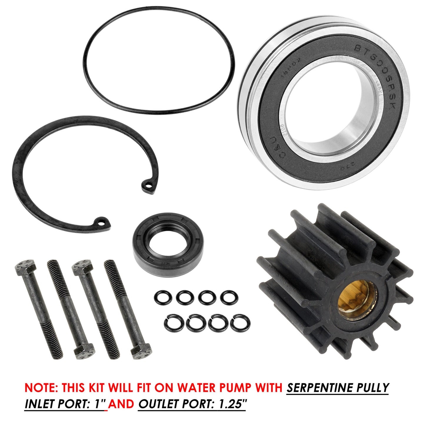 3812519 21212799 Water Pump Kit For Volvo Penta 5.7 Gi-F Gi-FF GXi-G GXi-GF OSiE