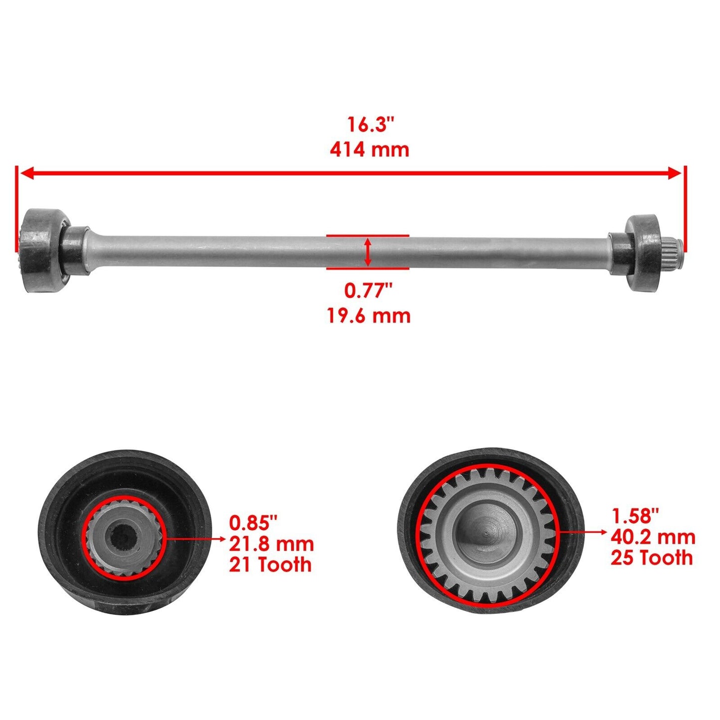 5UG-46101-10-00 5UG-G6172-00-00 Rear Differential w/DriveShaft For Yamaha