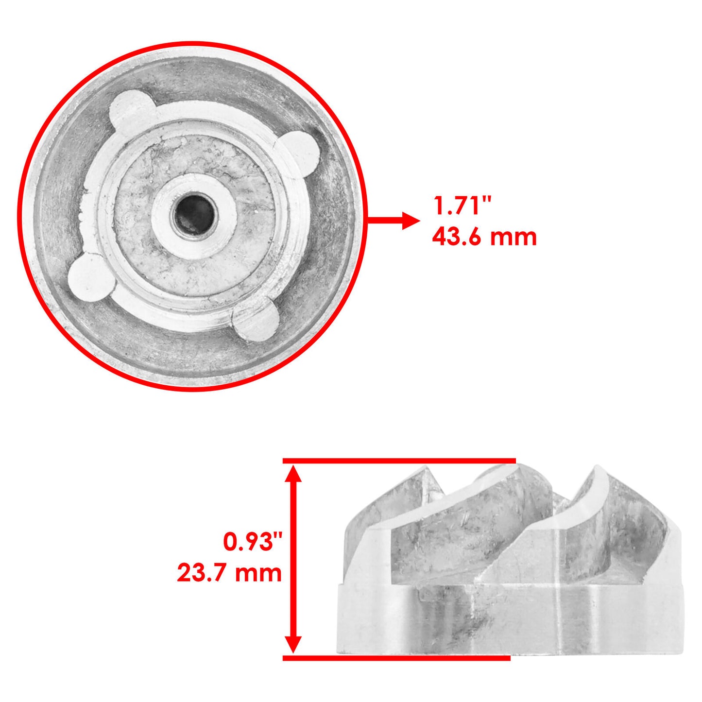 59256-1069 Water Pump Impeller For Kawasaki Brute Force 750 KVF750 4x4 2005-2023