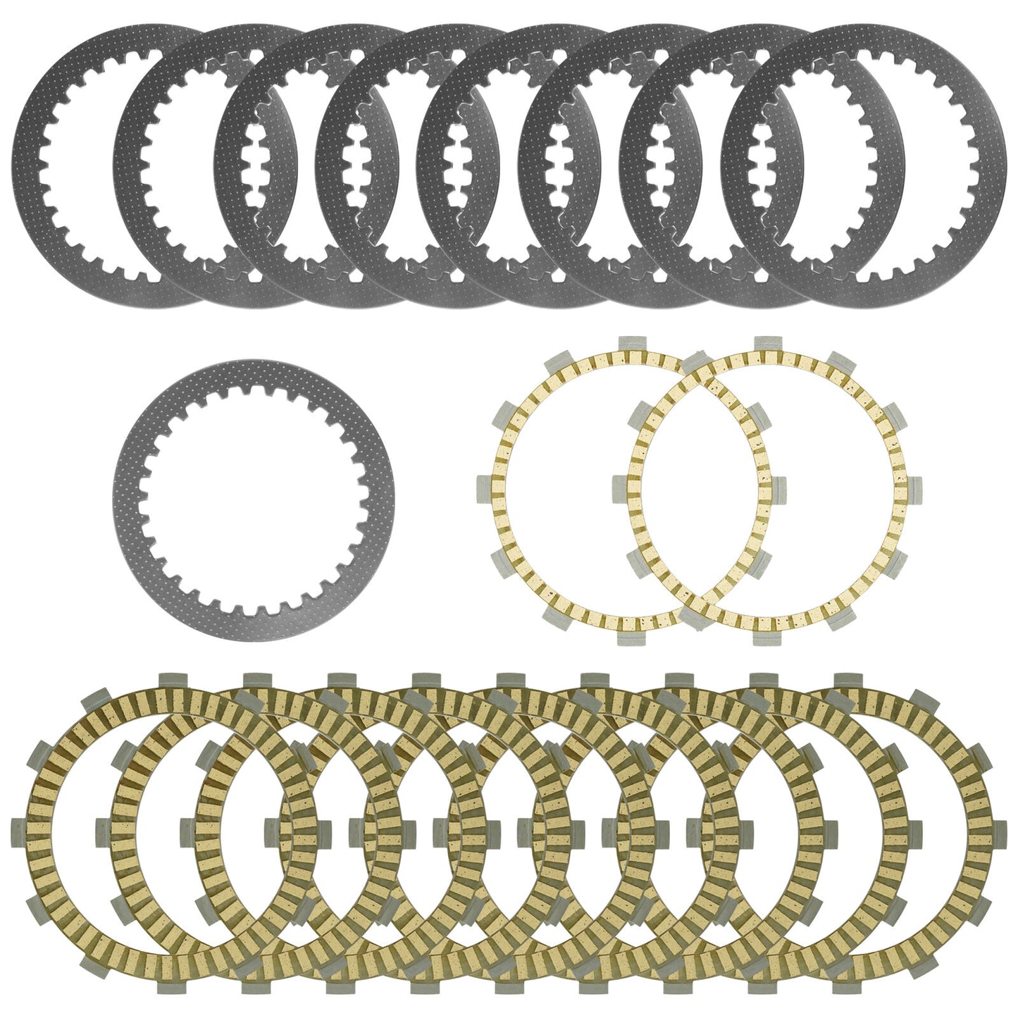 Clutch Friction Steel Plates Kit for Yamaha YXZ1000R EPS SS SE YXZ10YE 2017-2022