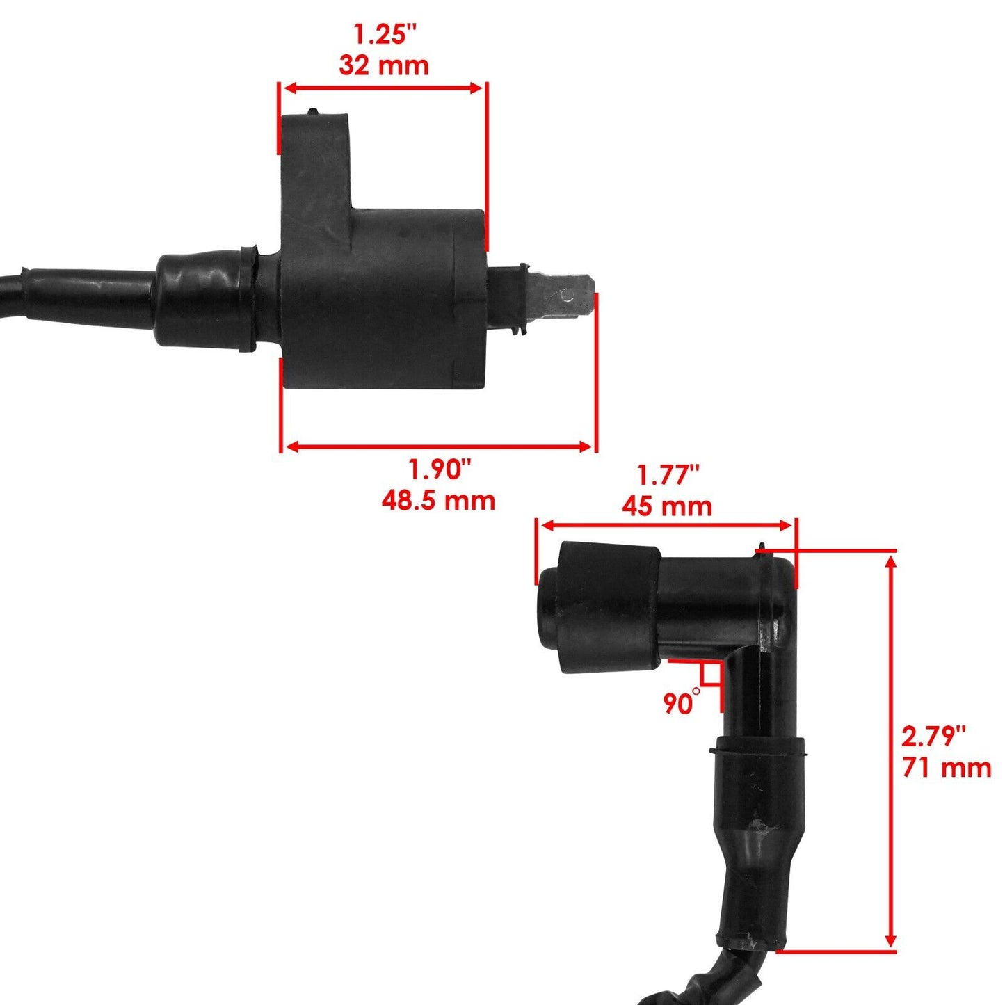 Ignition Coil for Honda 250X TRX250X Fourtrax 1987 1988 1989 1990 1991 1992 Atv