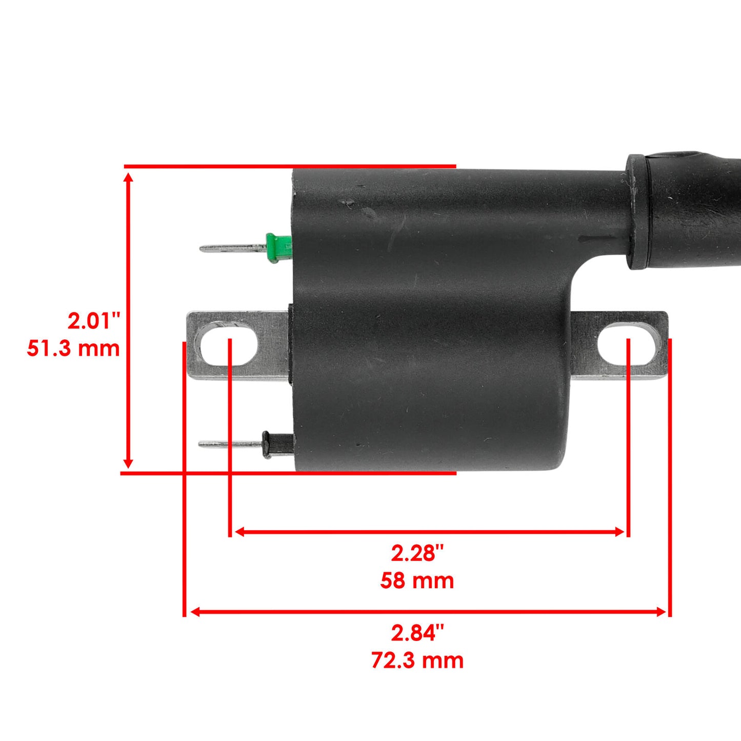 2x Caltric Ignition Coil for Honda 30510-HL4-A01 , 30520-HL4-A01 / 50cm Wire