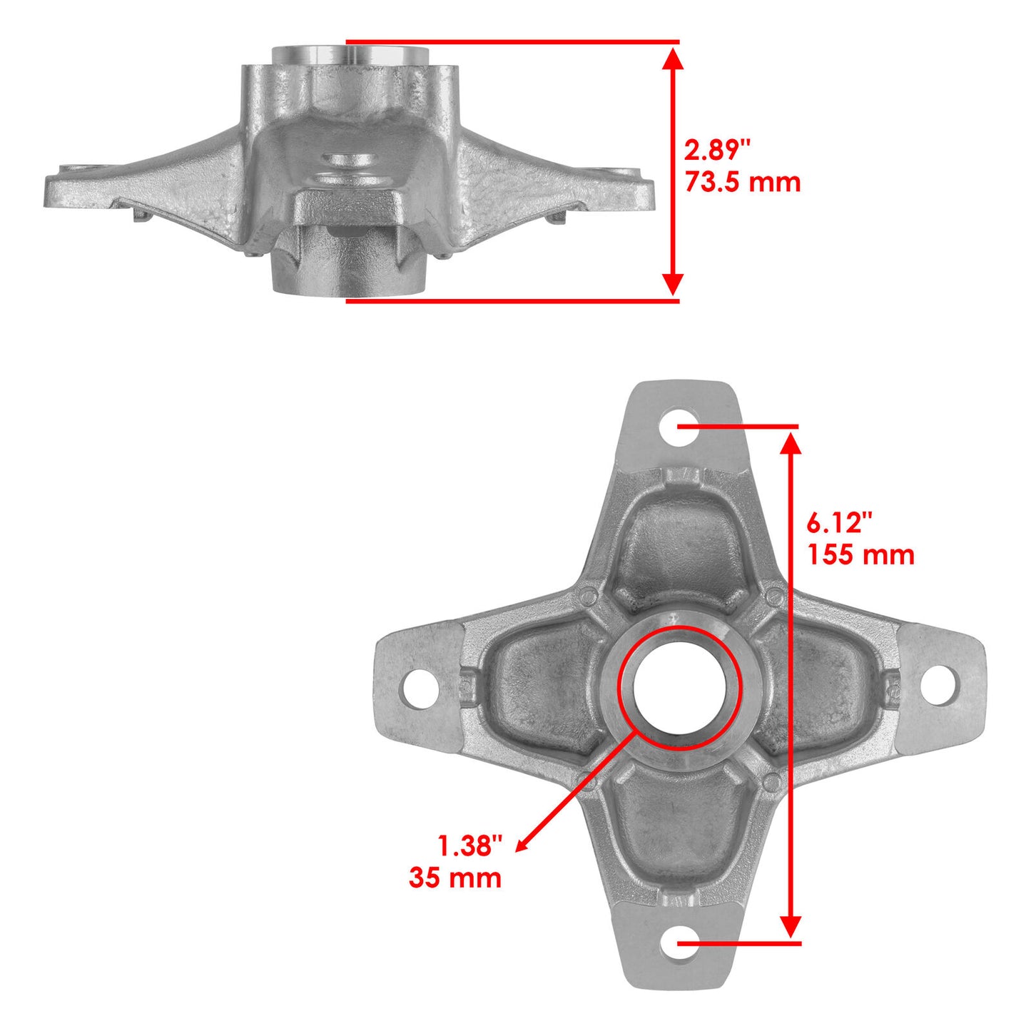 Front Left or Right Wheel hub fits Yamaha Raptor 700 700R YFM700R 2006 2007-2013