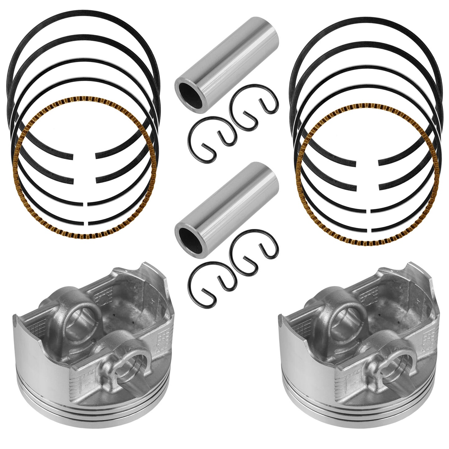 2x Cylinder Piston Ring Kit for Kawasaki Teryx 4 750 KRT750 4X4 EPS 2012 - 2013