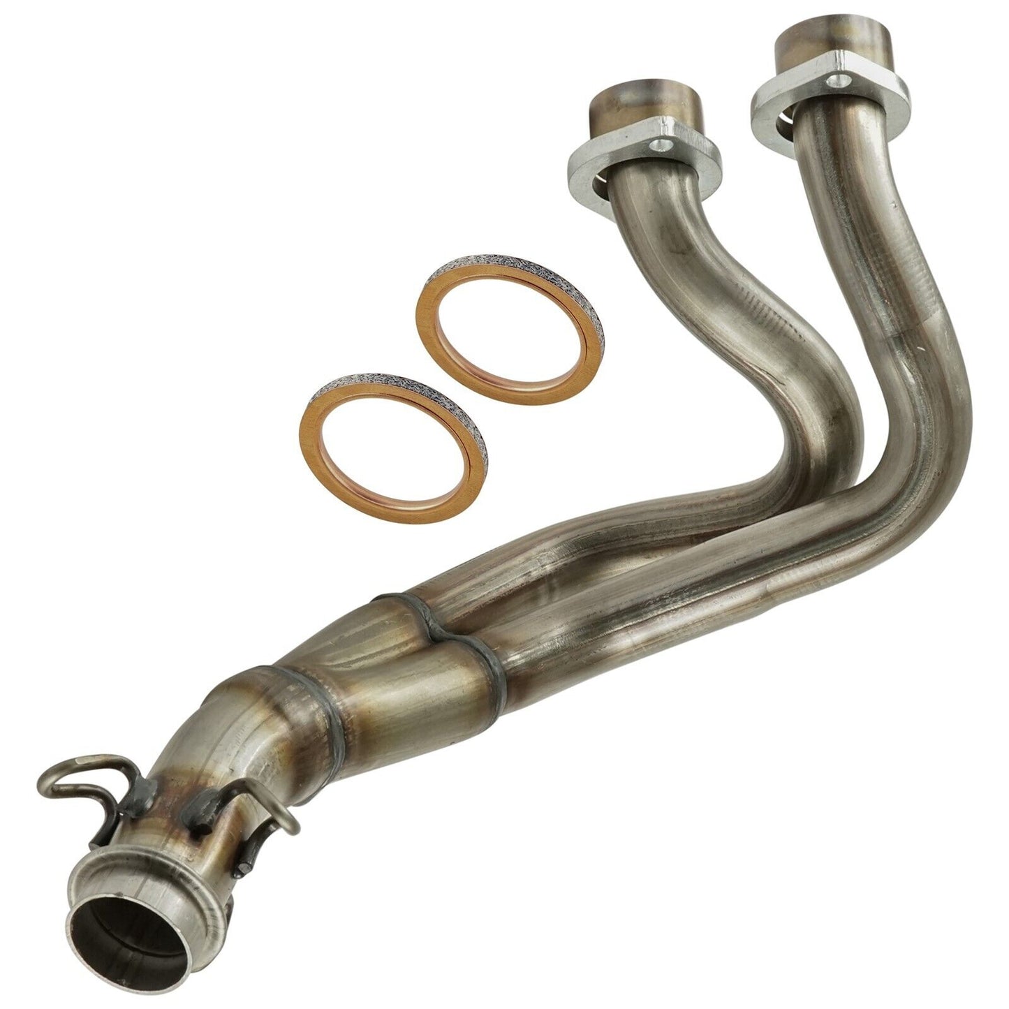 Exhaust Pipe w/ Gaskets For  Yamaha Rhino 700 YXR700F 4x4 FI Side By Side 08-012