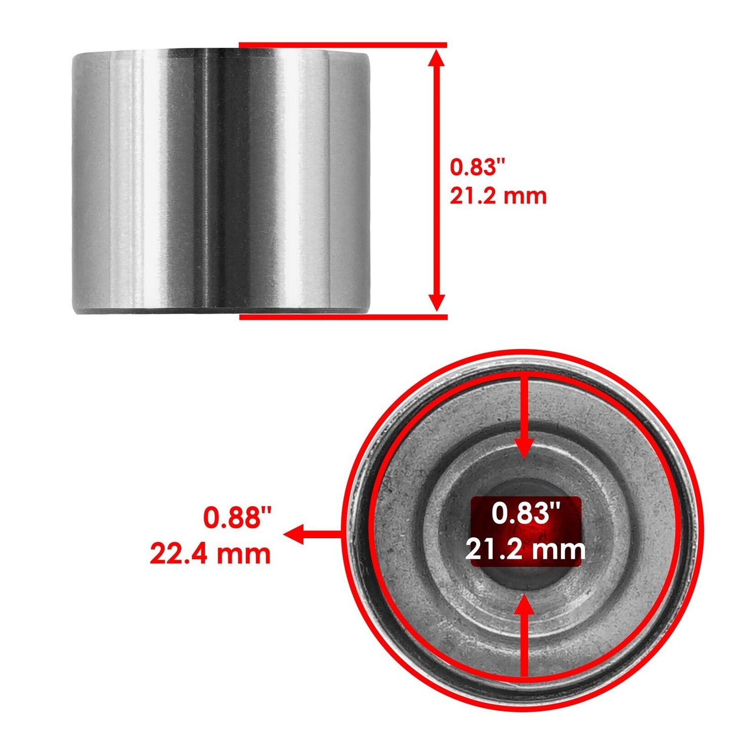 2x Caltric Cam Follower Tappet For Honda Foreman 500 TRX500FM 2005-2011