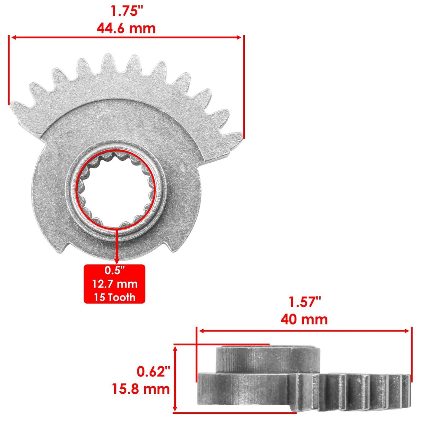 Caltric Gear Sector For Polaris Ranger Crew XP 1000 2017-2023 SidexSide