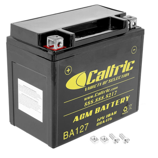 Caltric AGM Battery for Honda ATC125M ATC125 M 1986 1987 AGM Battery 12volt 10Ah