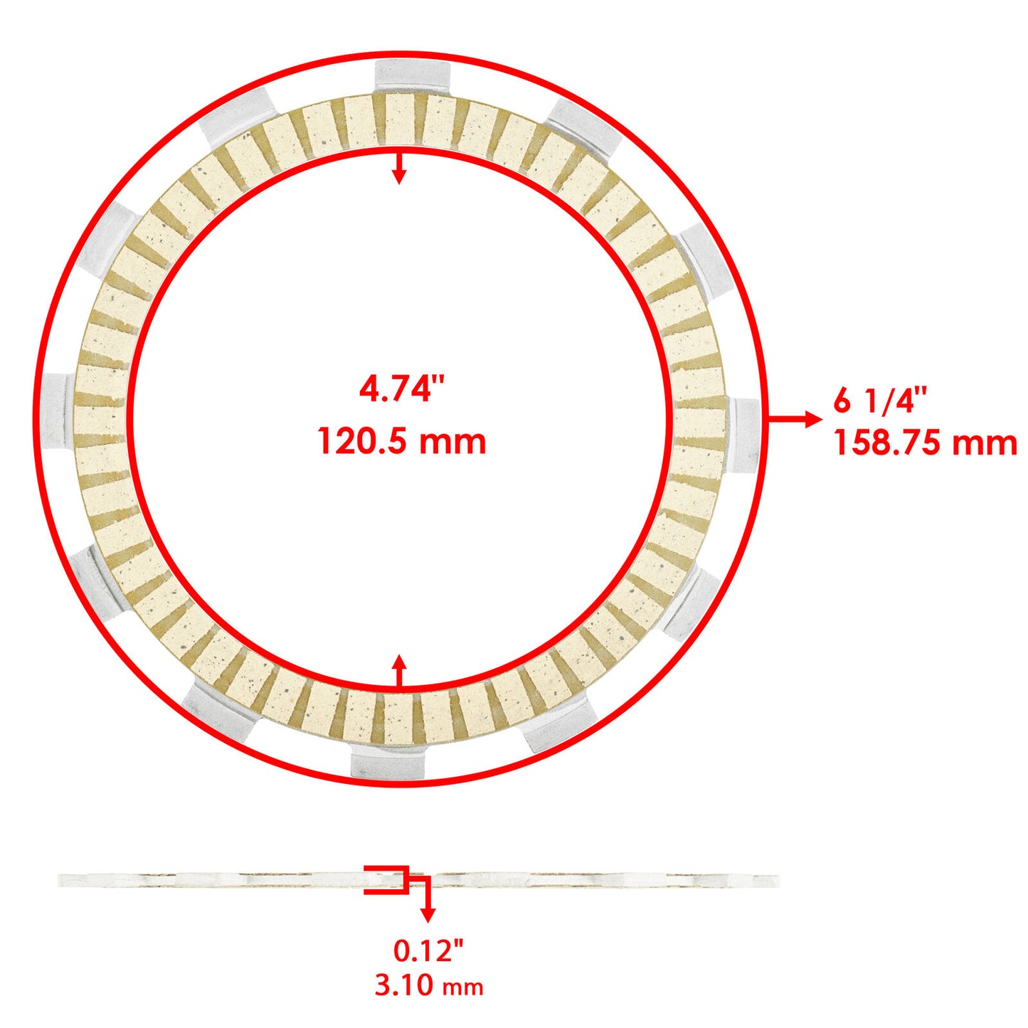 Clutch Friction Steel Plates Spring and Gasket Kit for Suzuki DR650SE 1996-2022