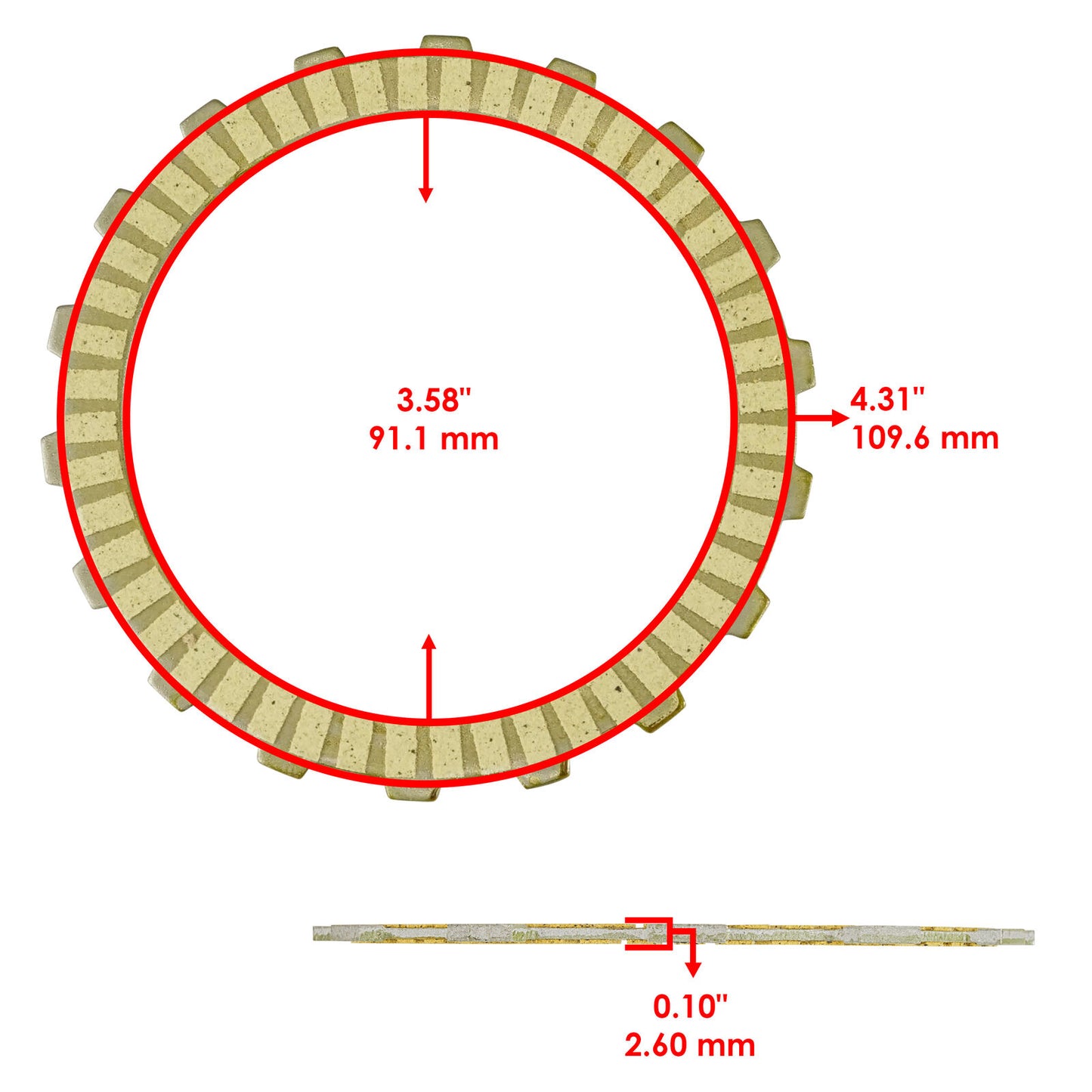 Clutch Friction Plates w/ Springs Gasket Kit for Honda Grom 125 MSX125 2014-2020