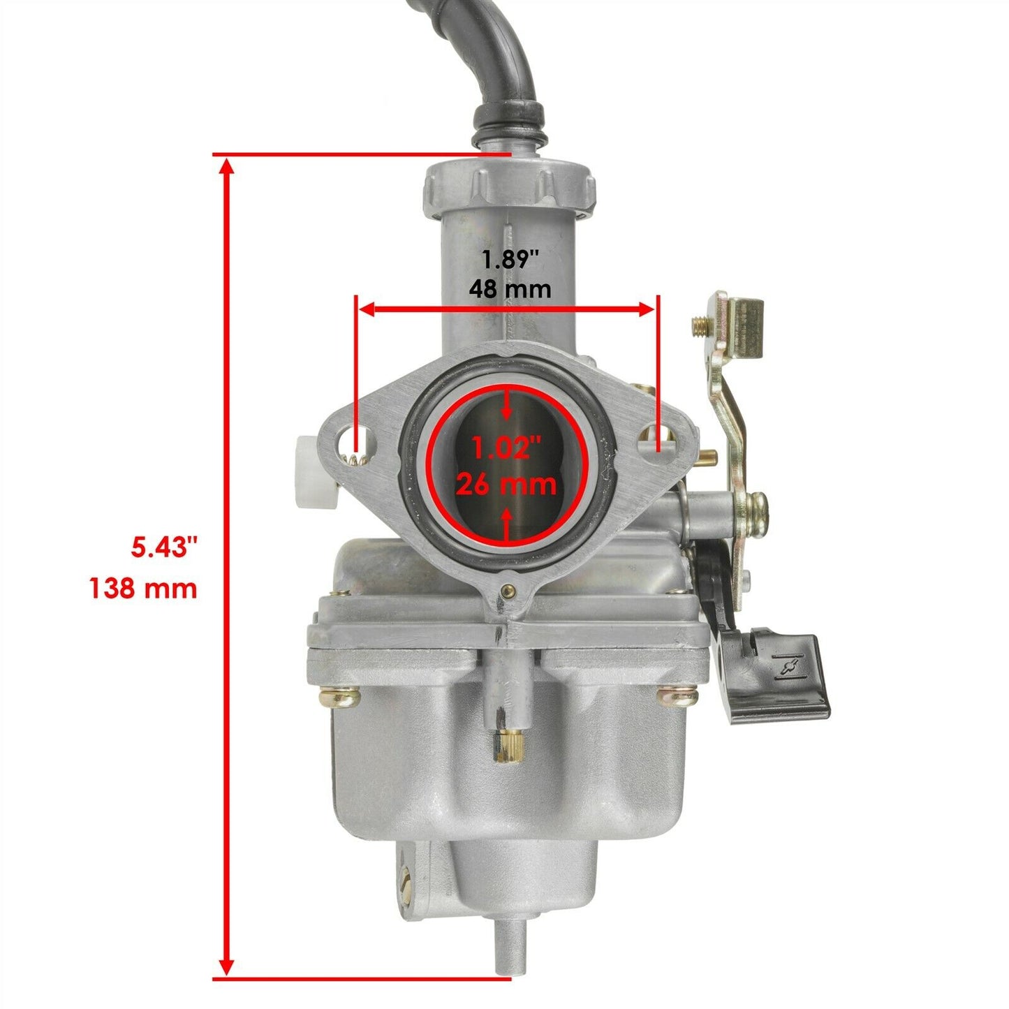 For Honda TRX250X 2x4 Carburetor w/ Intake Manifold Boot 2009 2010 2011 2012