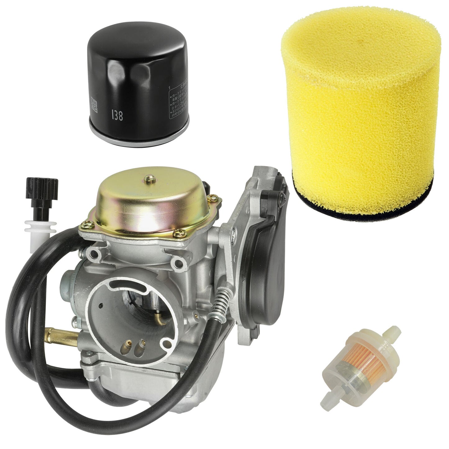 13780-07G00 Air Filter & Carburetor Kit For Suzuki Eiger 400 LTF400F 2003-2007